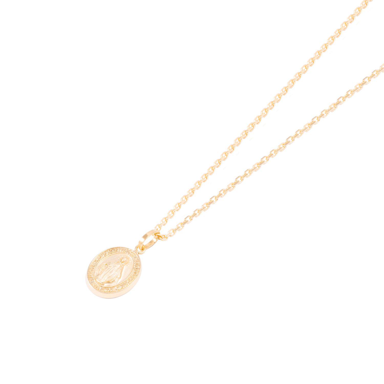 Colgante Oro Amarillo 18kt Medalla Milagrosa 13mm-2