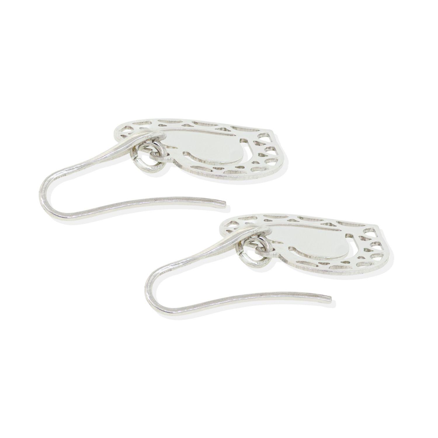 Aros de Plata Esterlina 925 Doble Corazón-1