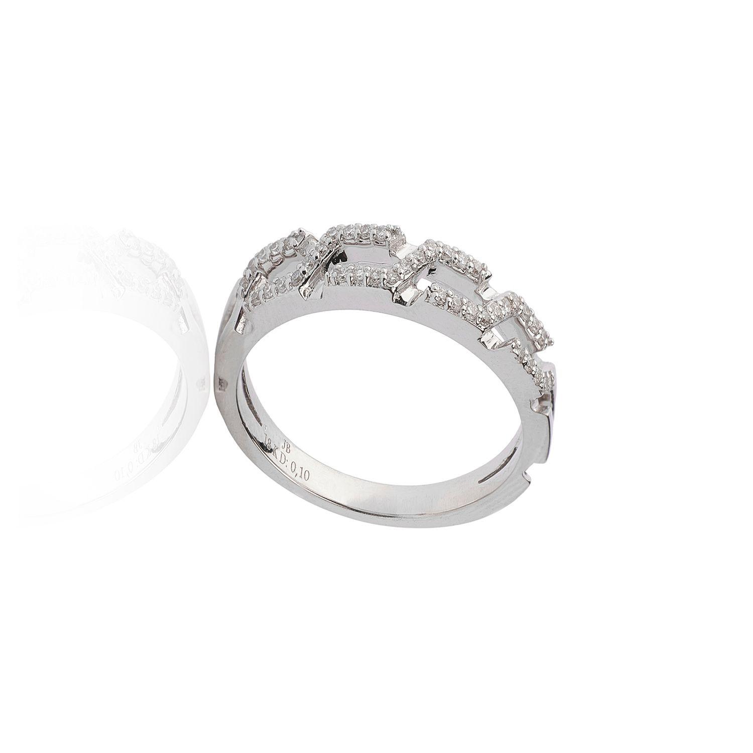Anillo Oro Blanco 18Kt Diamantes-2