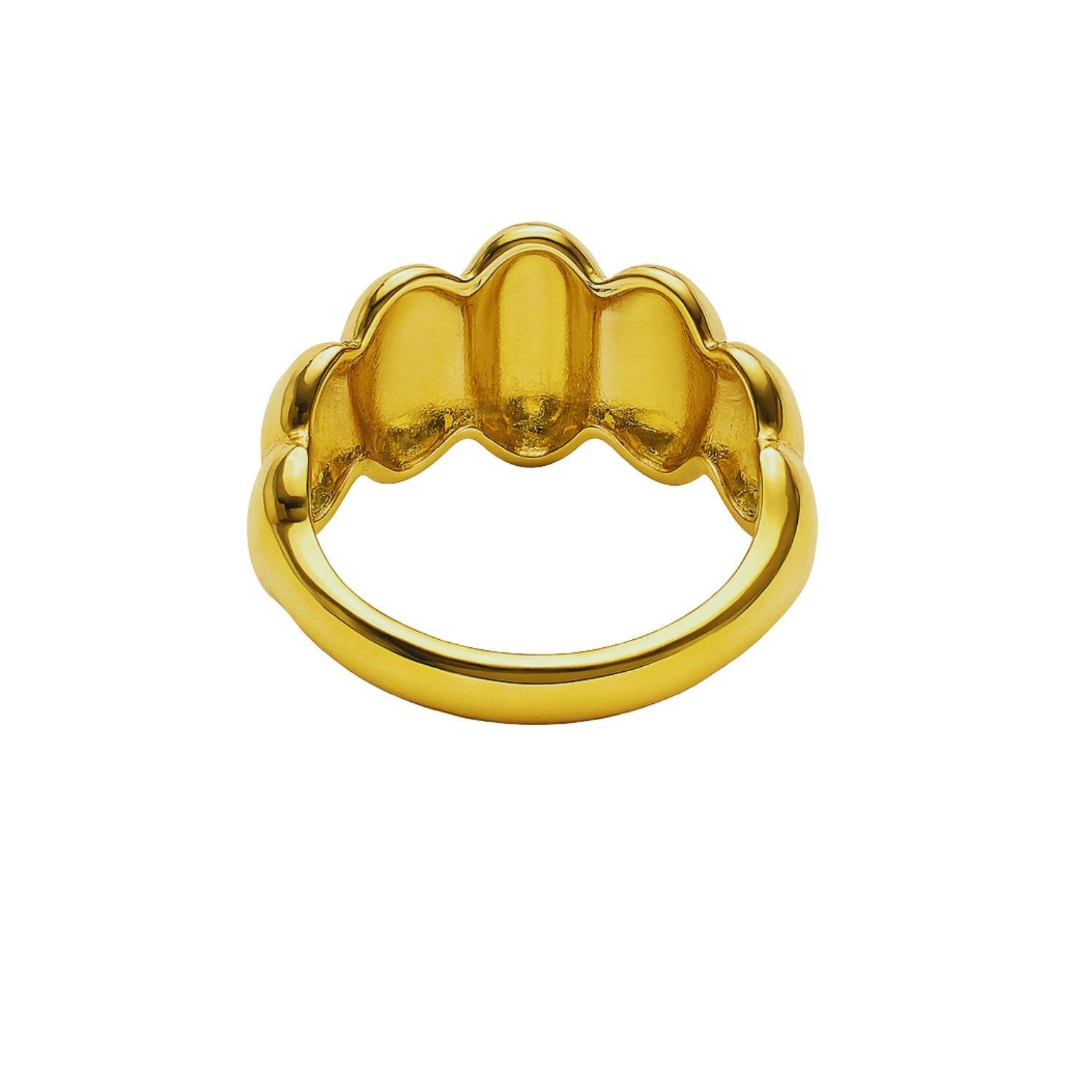 Anillo de Plata Esterlina 925 Bullet revestido en Oro 18kt-2