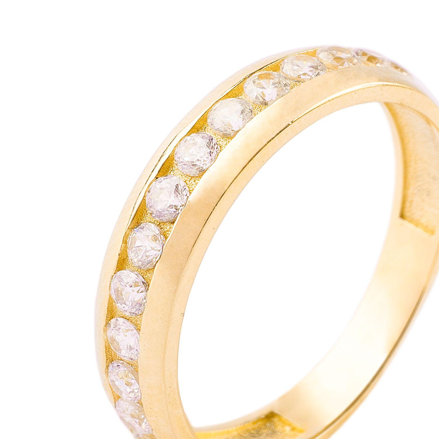 Anillos de Oro 18kt Modelo Cintillo Circón-1