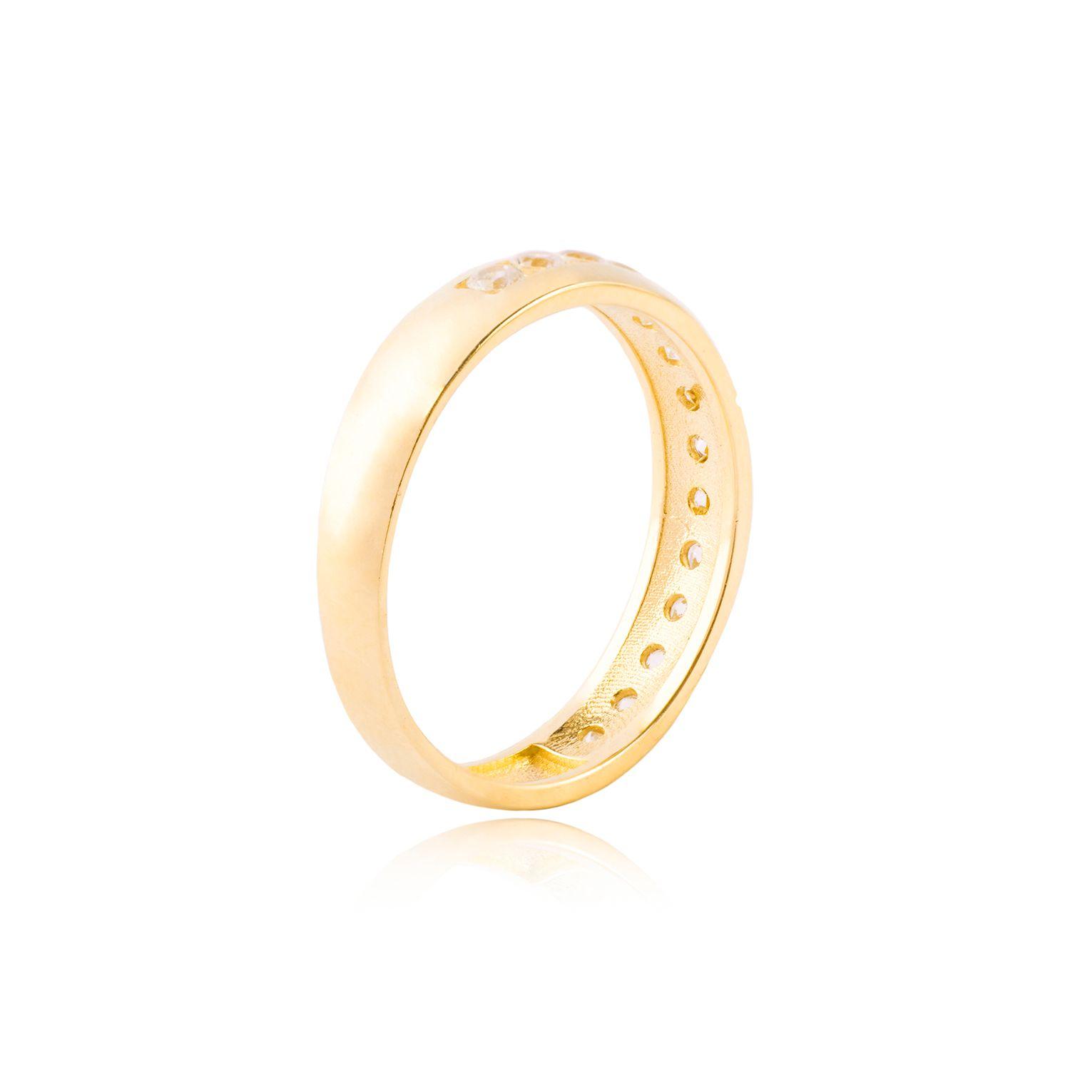 Anillos de Oro 18kt Modelo Cintillo Circón-2