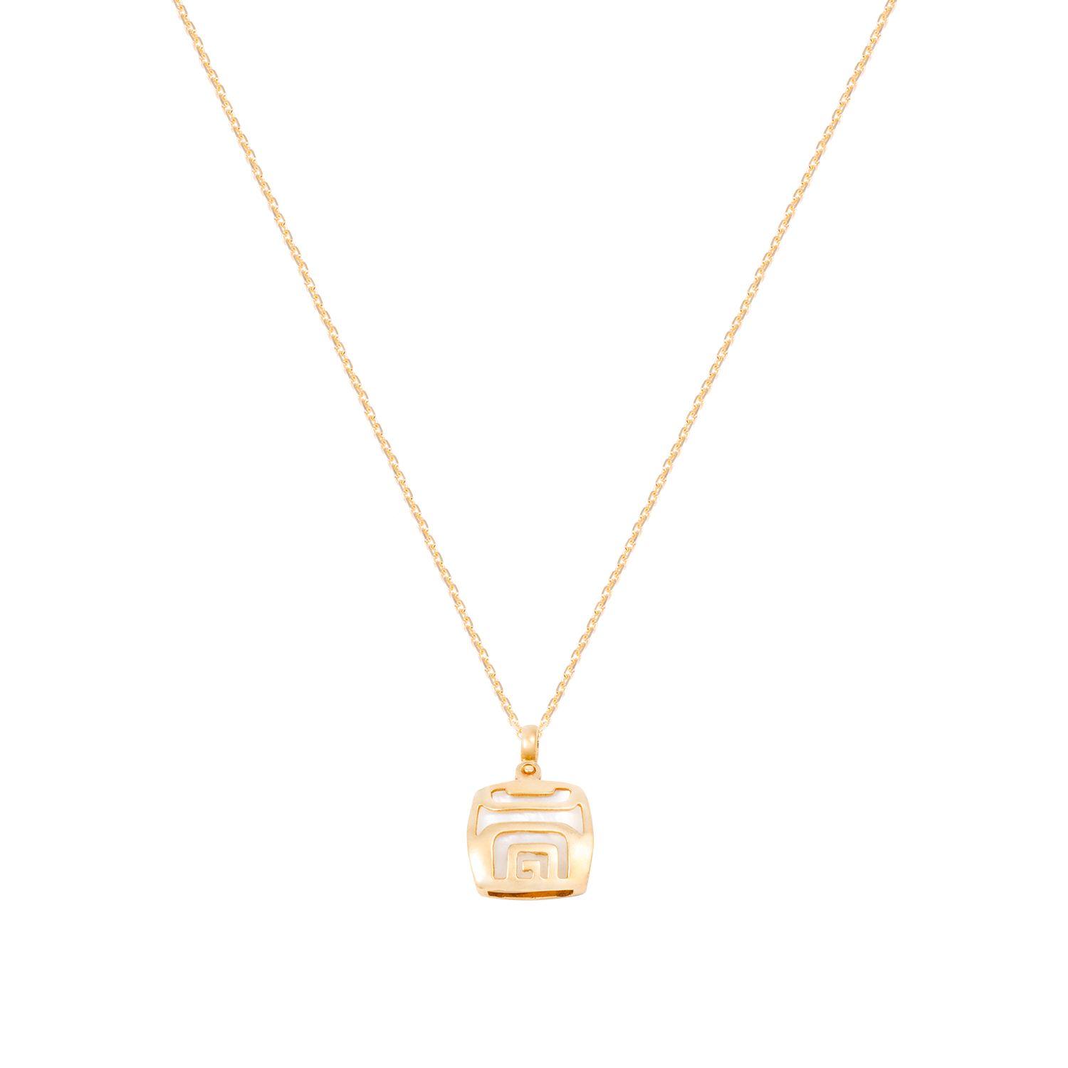 Colgante Oro Amarilo 18kt Nácar y Diseño-2