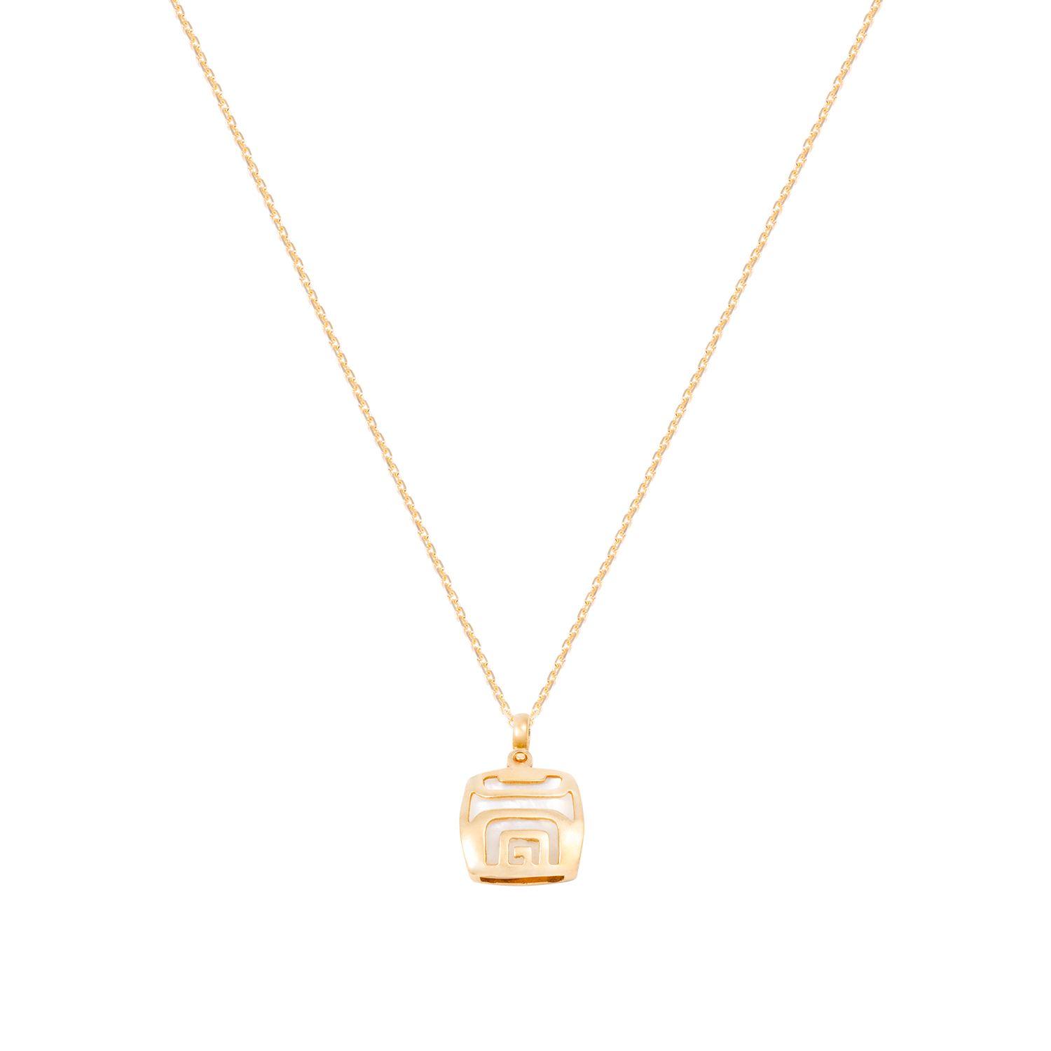 Colgante Oro Amarilo 18kt Nácar y Diseño-2