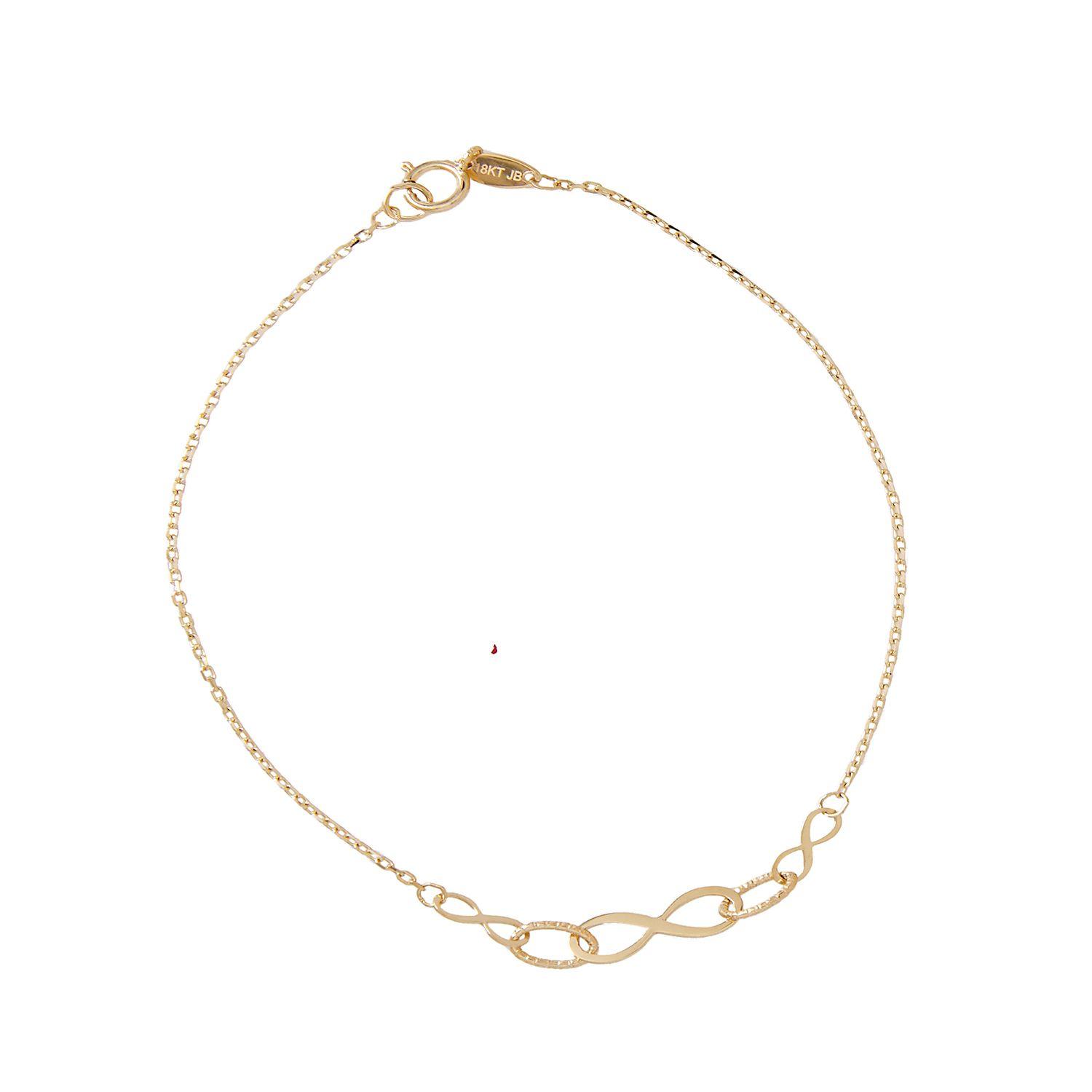 Pulsera de Oro 18kt Infinito Eslabon 4006-0
