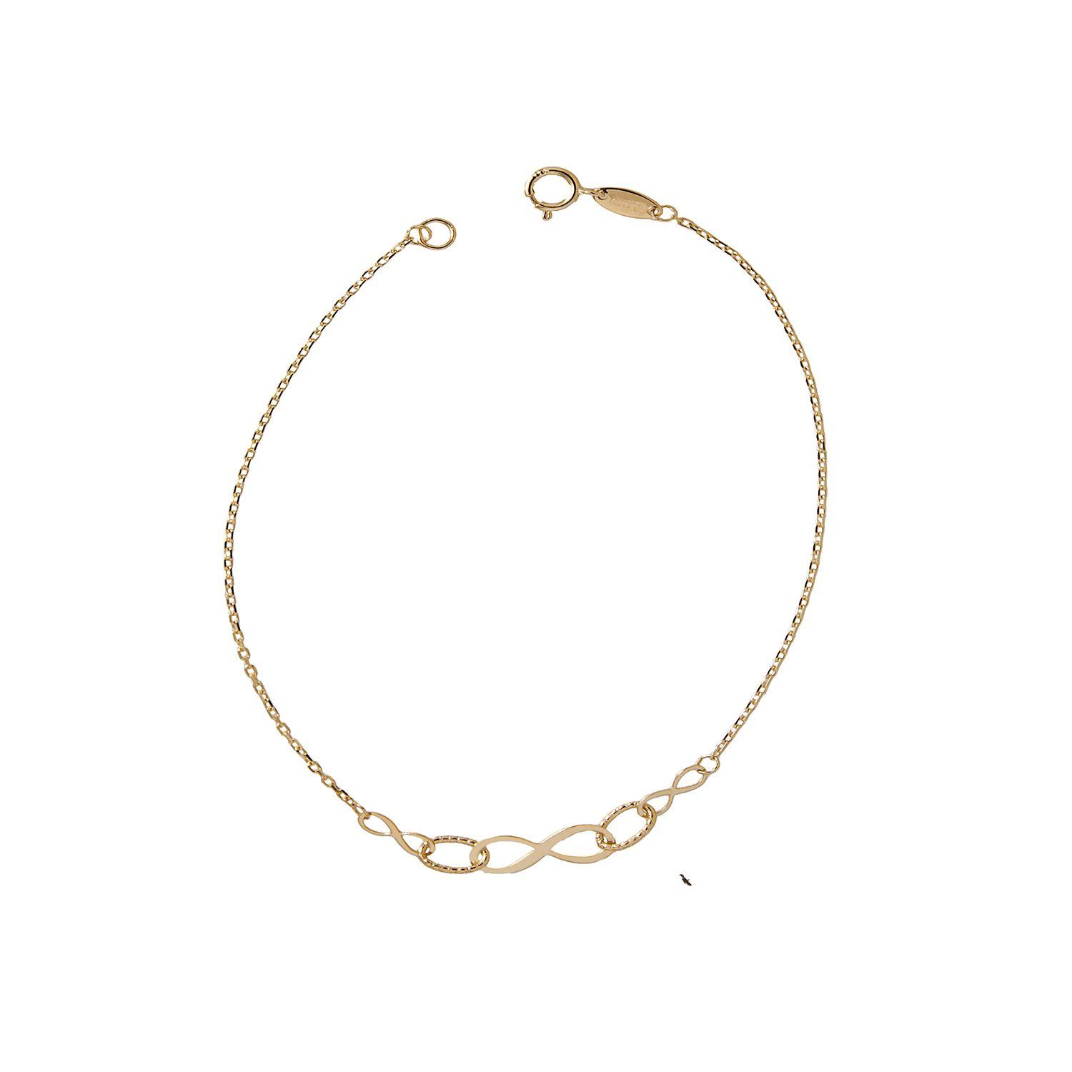 Pulsera de Oro 18kt Infinito Eslabon 4006-1