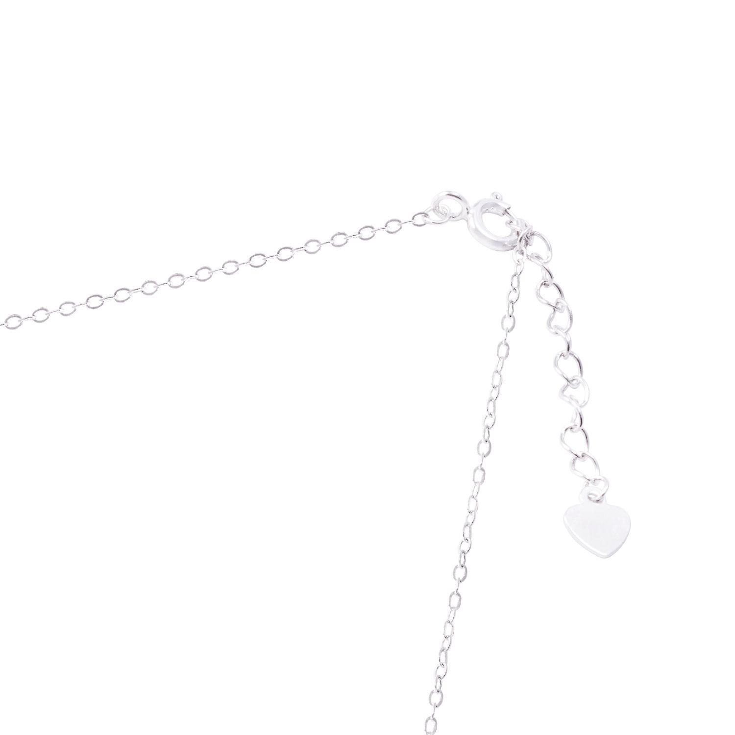 Collar de Plata Esterlina 925 Doble Capa con Circones-2