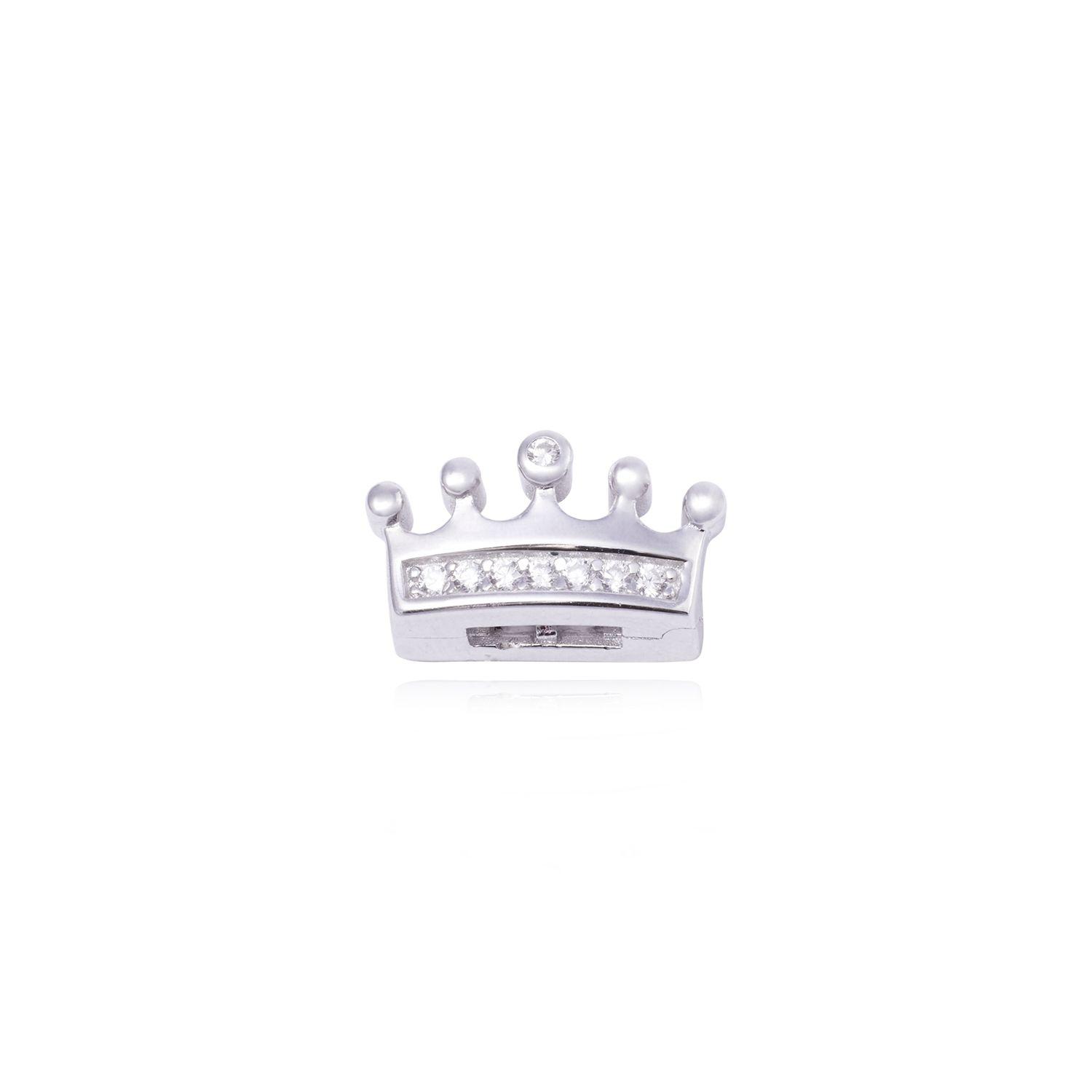 Dije de Plata broche Coronita con Circonita-0