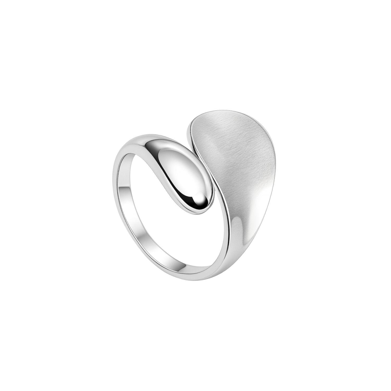 Anillo de Plata Esterlina 925 Liso Cruzado-2