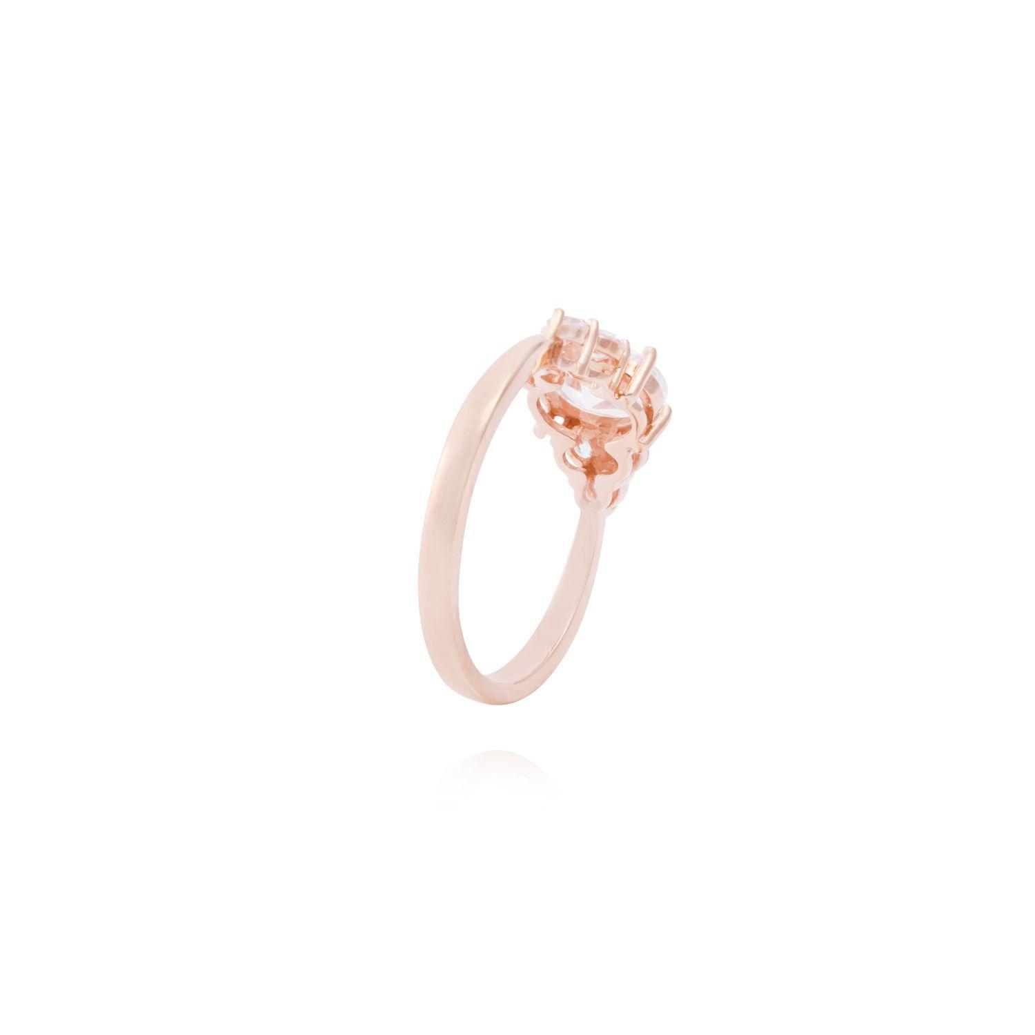 Anillo Oro Miel 18kt Triada de Luz-2