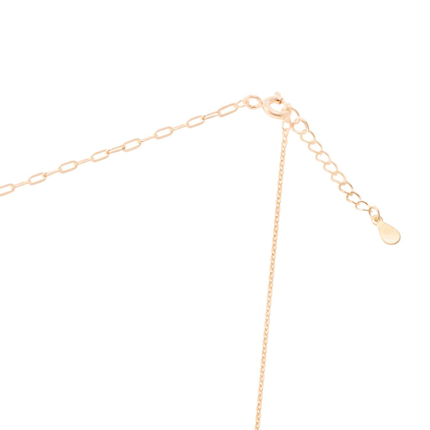 Collar Revestido en Oro 18kt Corazón Candado Circonita-2