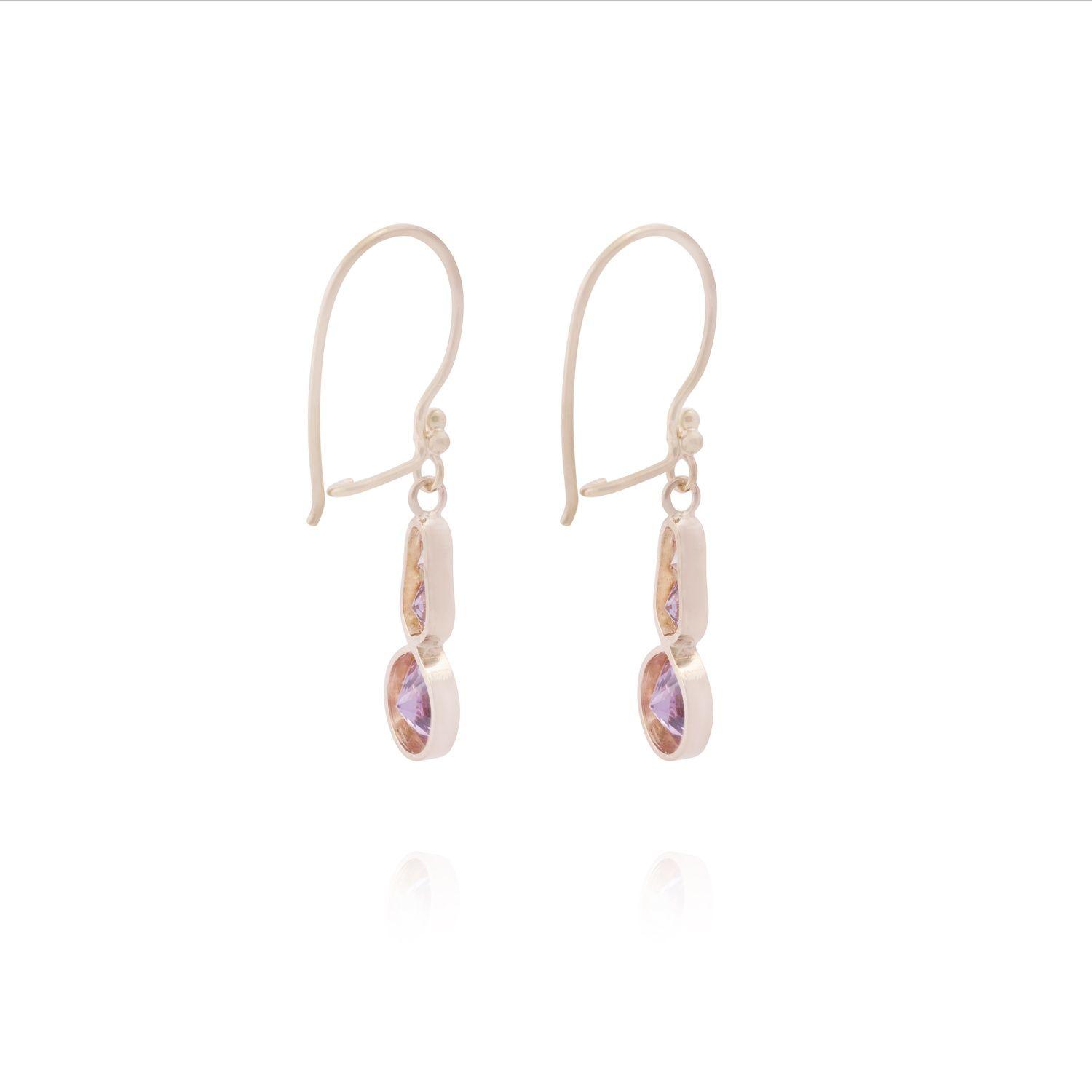 Aros Oro Miel 18kt Degrade Rosa de Francia-2