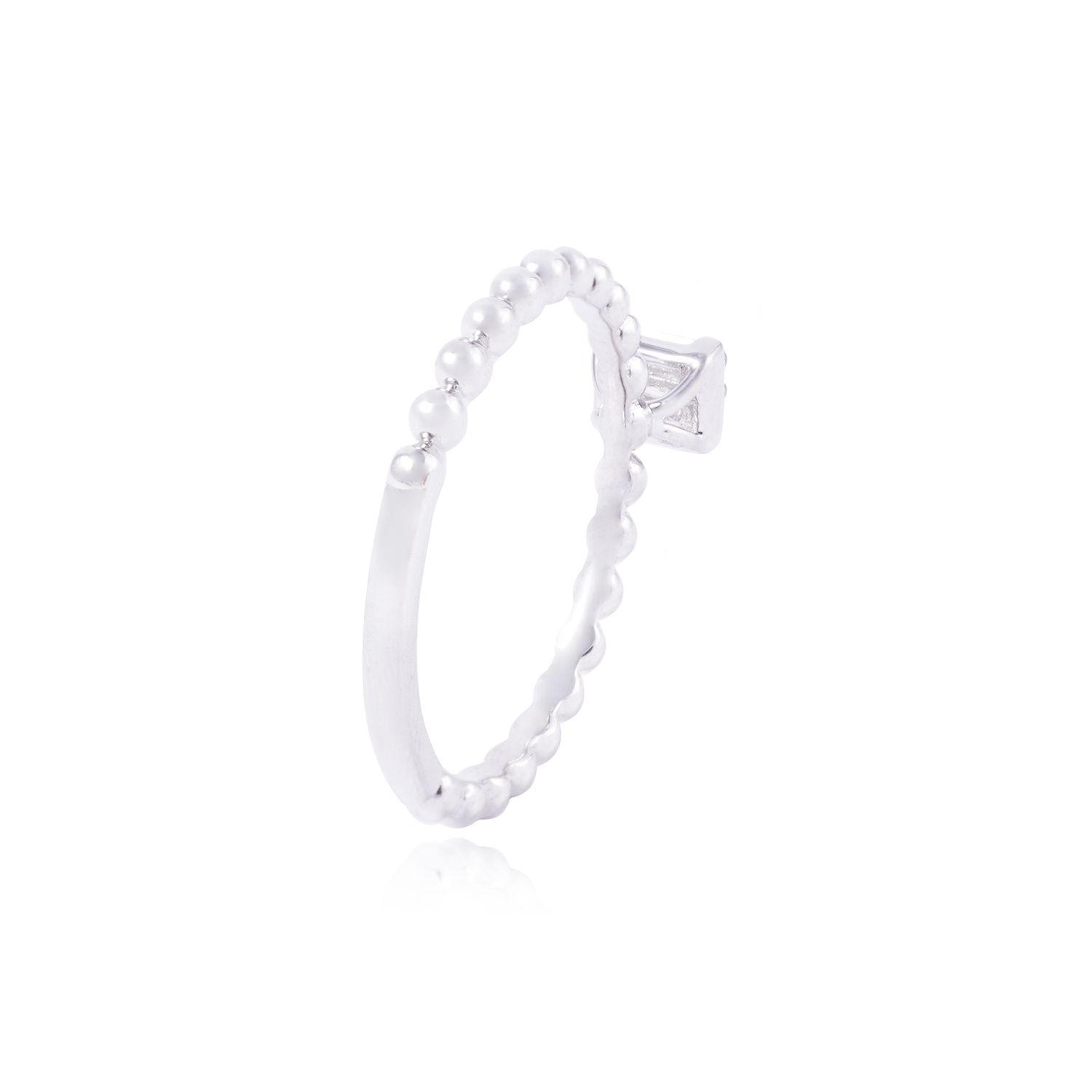 Anillo de Oro de 18kt Modelo Solitario brillante de 11 puntos-2