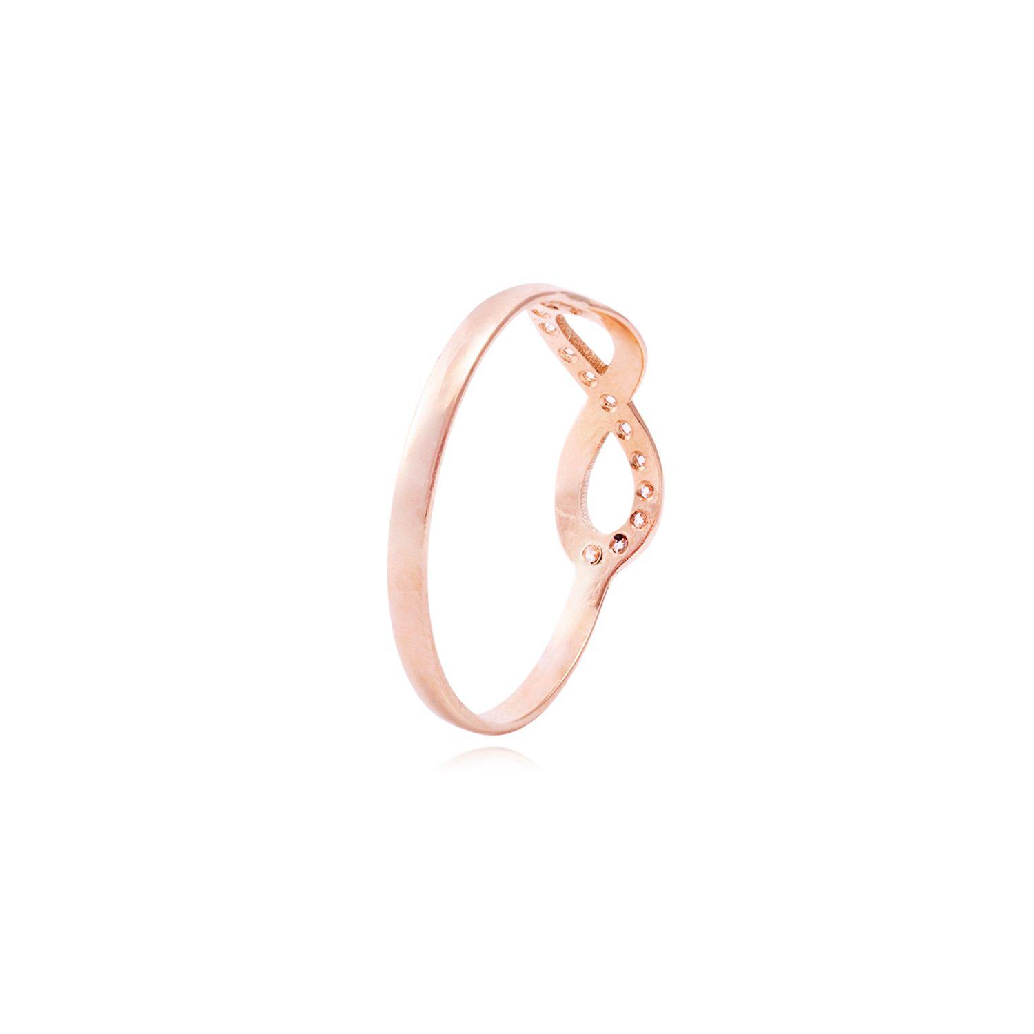 Anillo Oro Miel 18kt Infinito-2