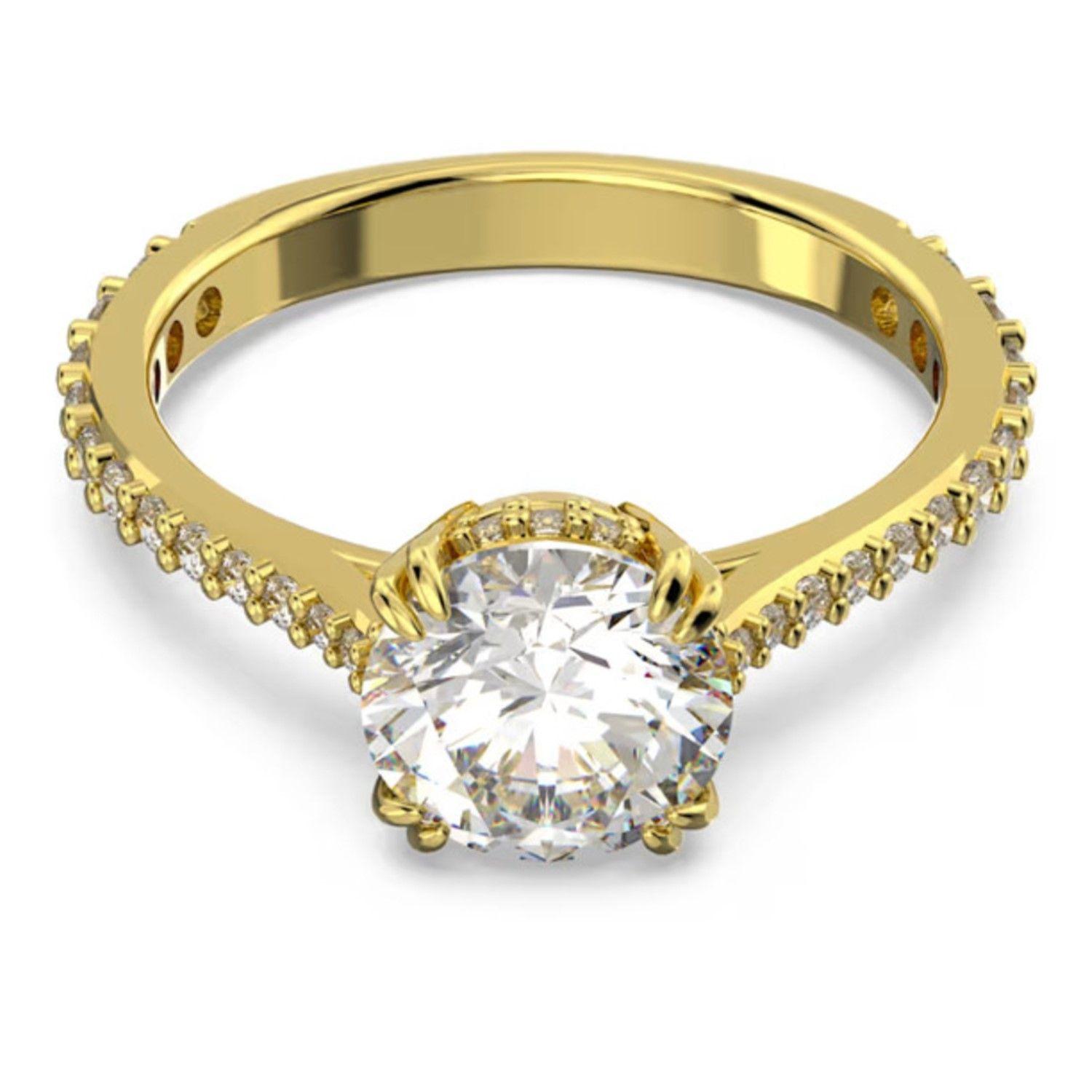Anillo Swarovski Cóctel Stilla Amarillo-1