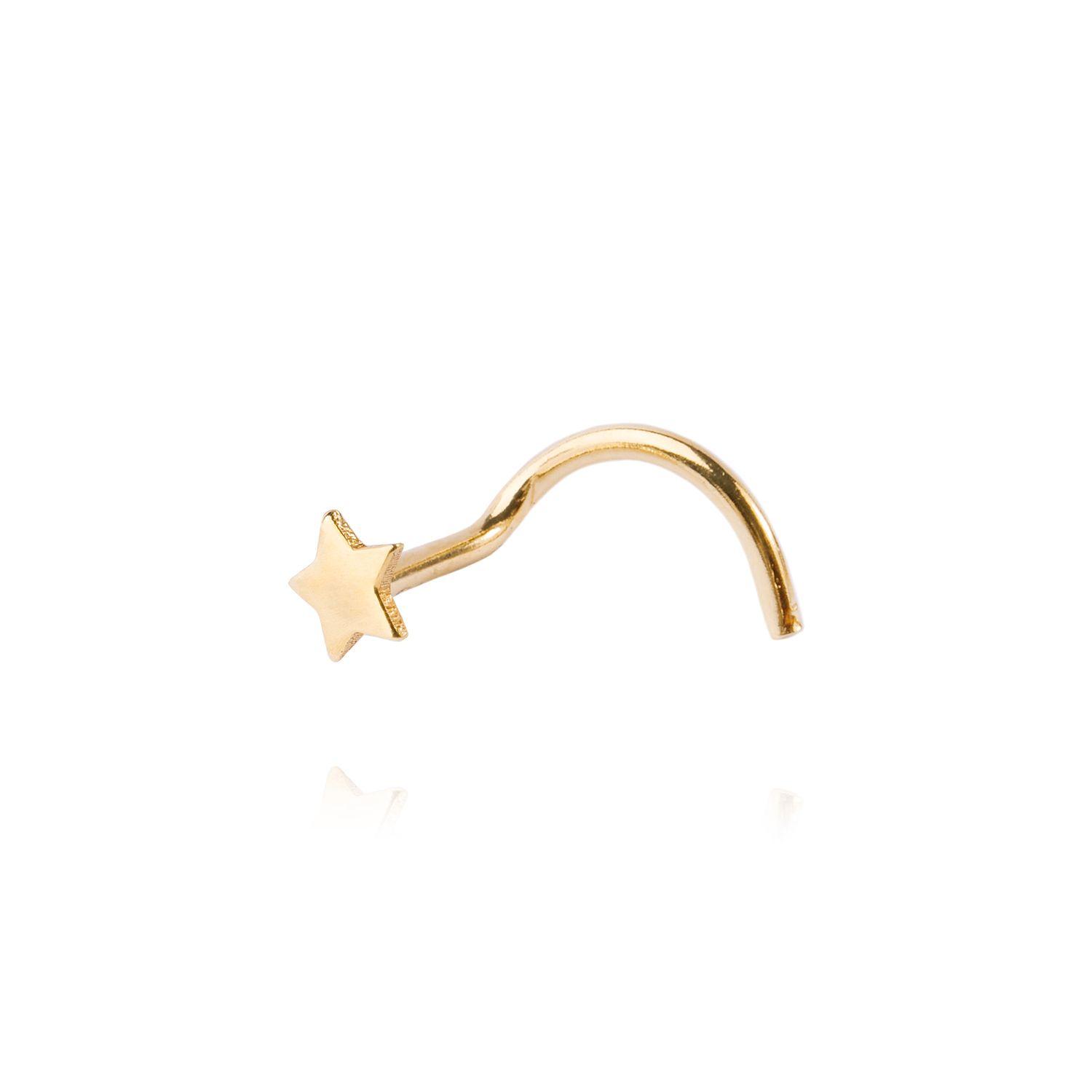 Aro Piercing de Oro 9kt Estrella-0