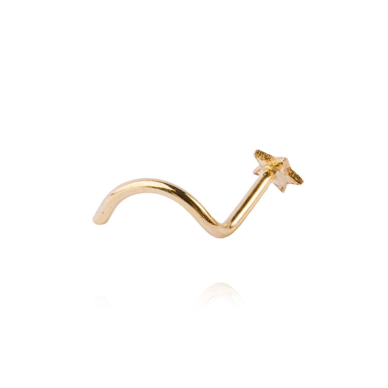 Aro Piercing de Oro 9kt Estrella-2