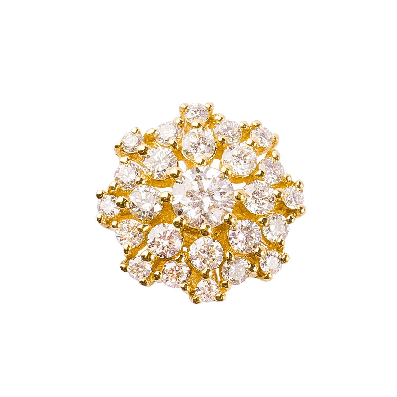 Colgante de Oro 18kt con Diamantes de 1x11 Pts Totales con 28 Pts SI/H-0