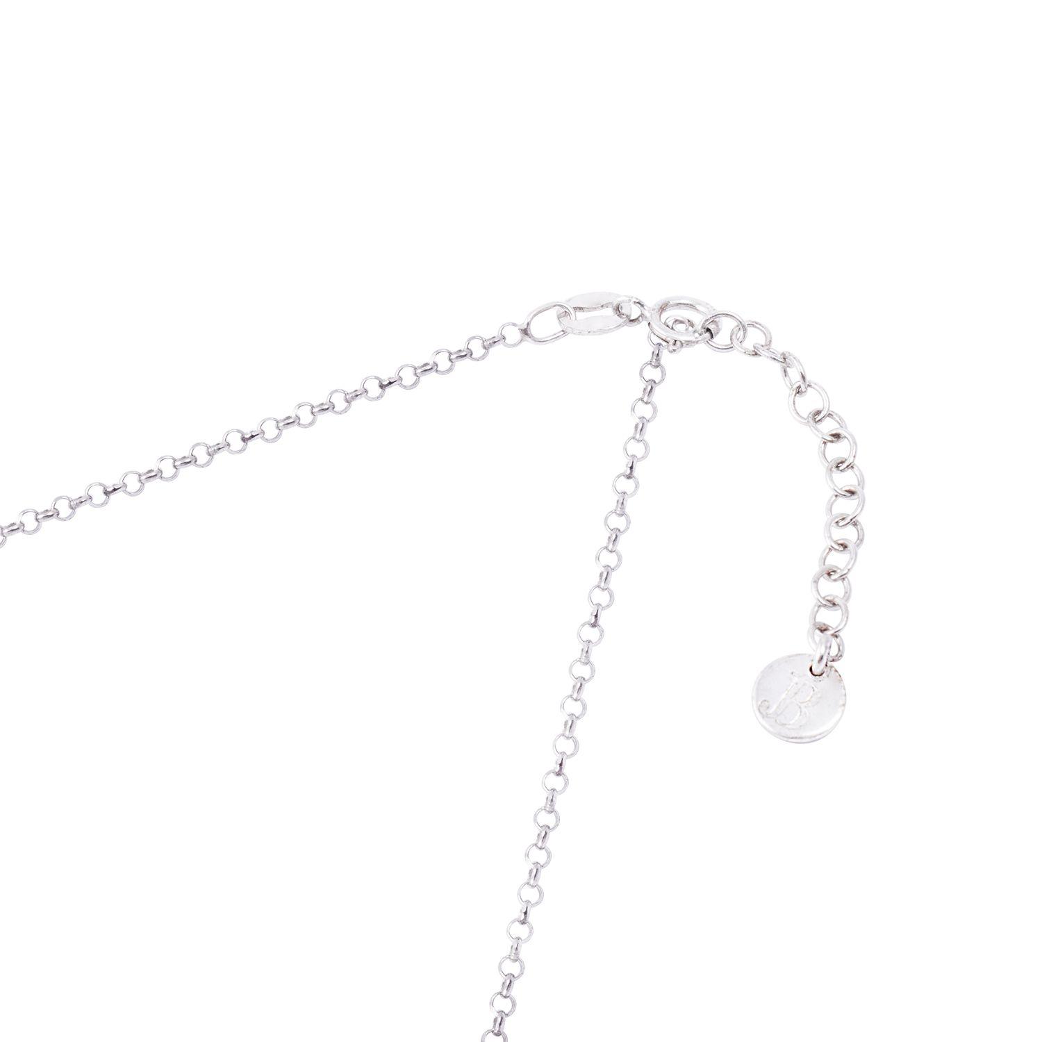 Collar de Plata Esterlina 925 Flores 15-2