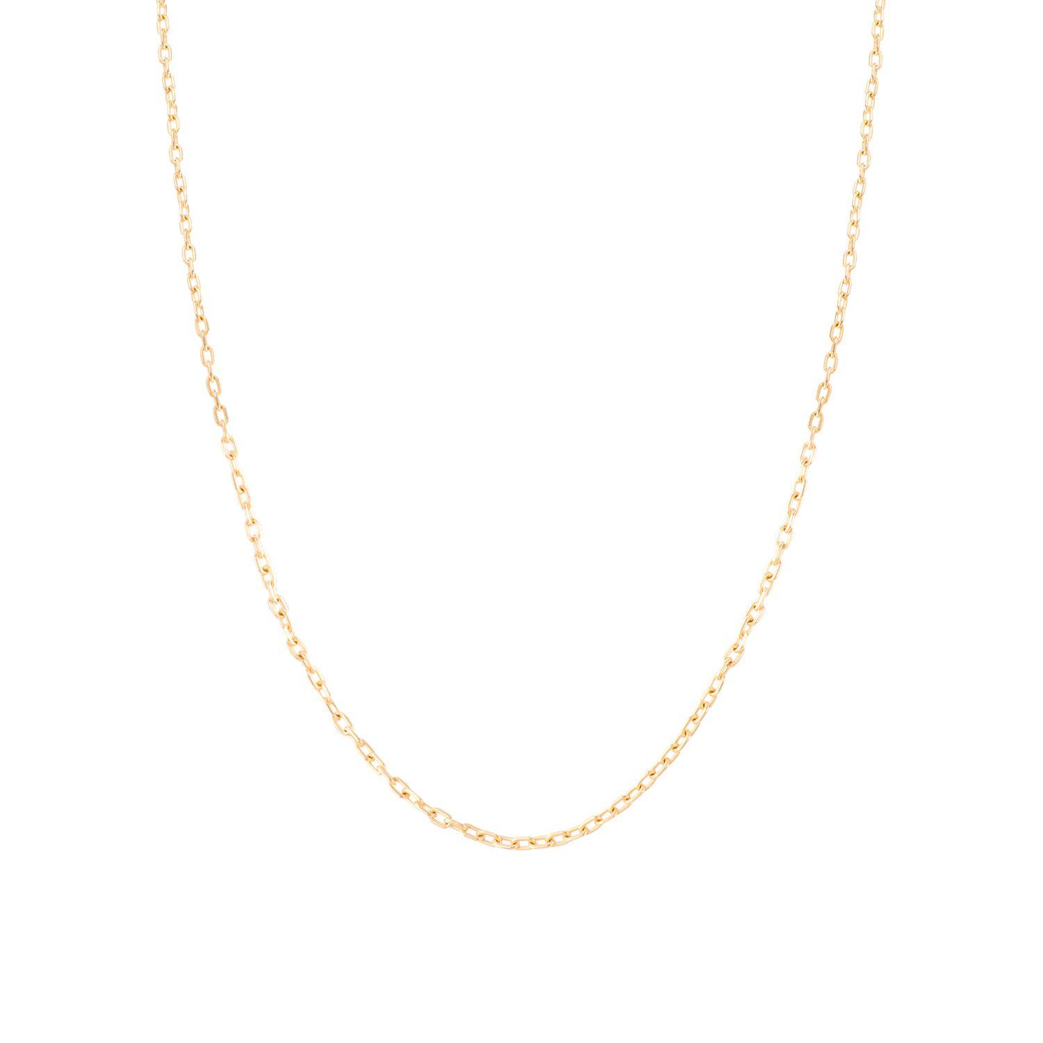 Cadena de Oro 18kt Limada Estilizada-0