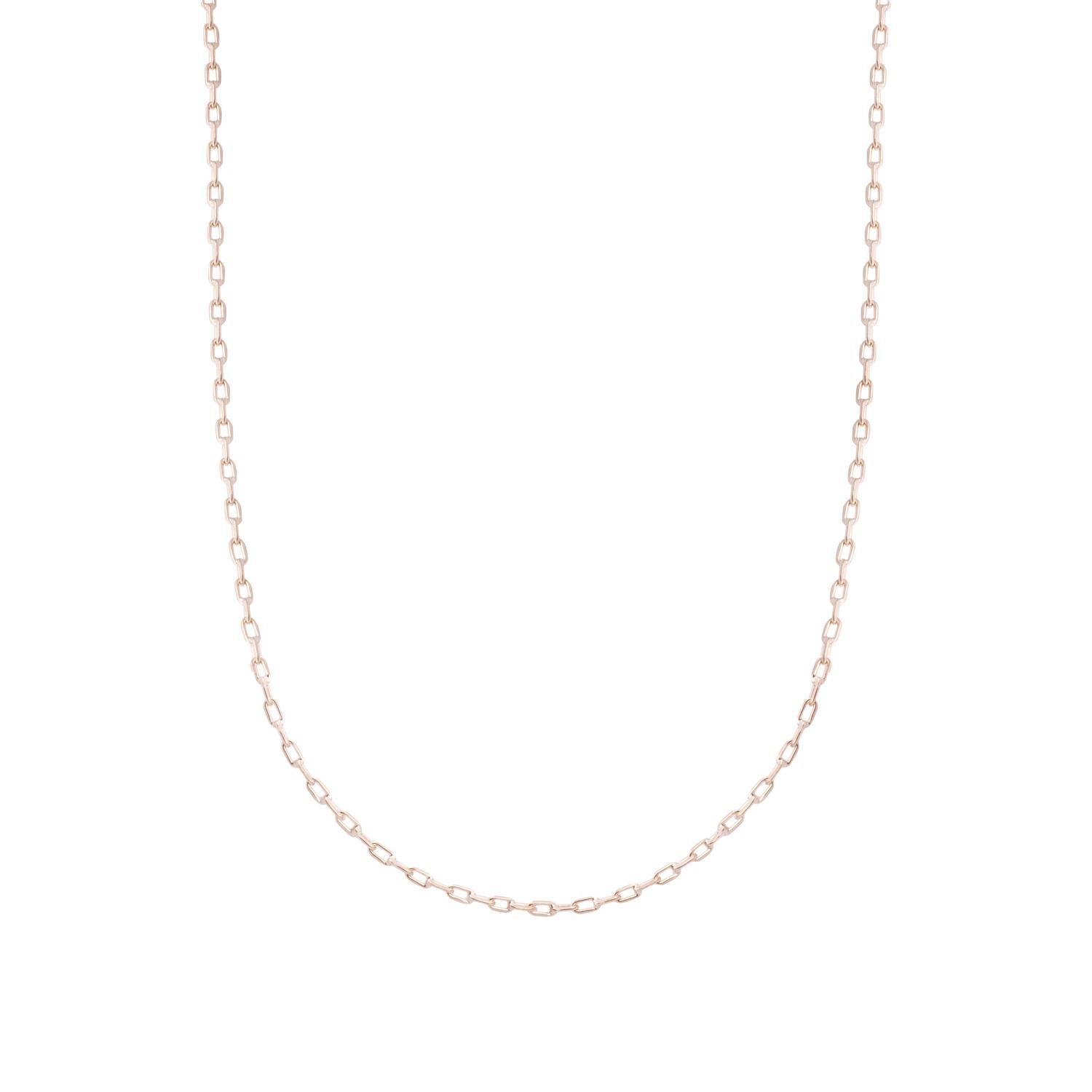 Cadena Oro Rosa 18kt Limada-1