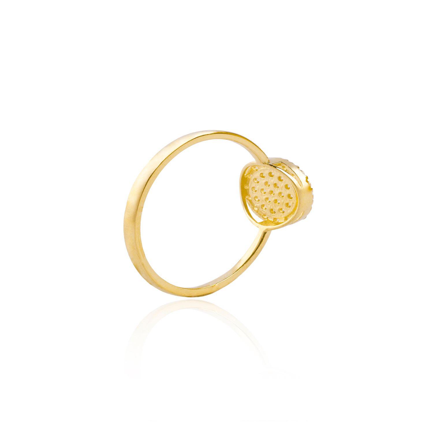 Anillo de Oro 18kt Circonita Sello-1