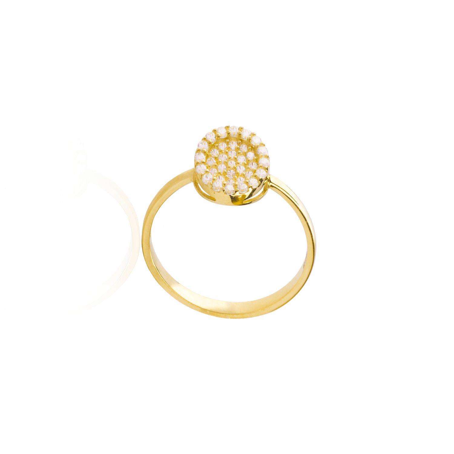 Anillo de Oro 18kt Circonita Sello-2