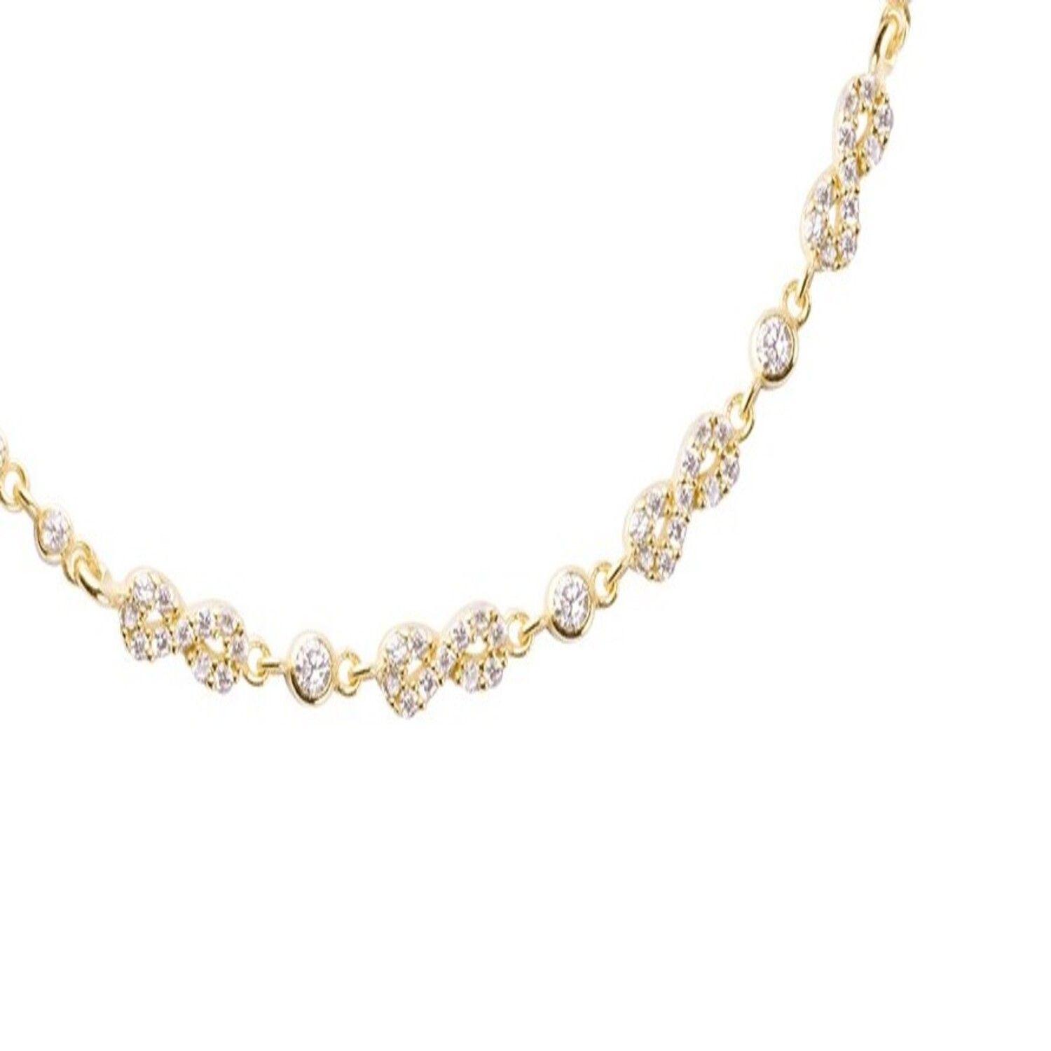 Pulsera Plata Esterlina 925 Cuatro Infinitos Revestido en Oro 18kt-2