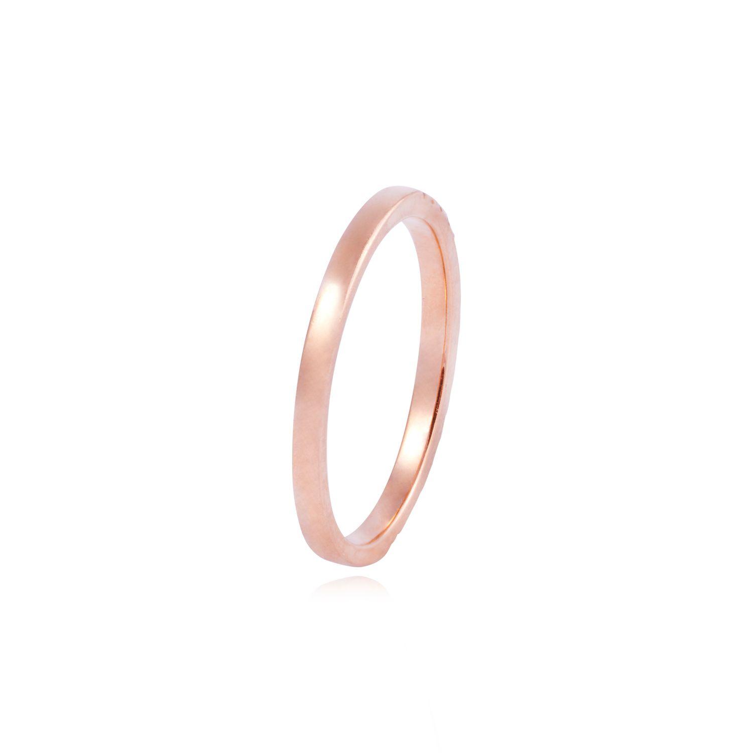 Anillo Compromiso de Oro de 18kt Medio cintillo 22 puntos de diamante-2