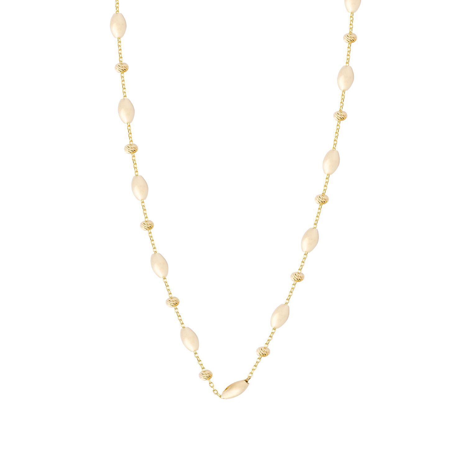 Collar de Plata Esterlina 925 Cuencas Bañado en Oro 18kt-0