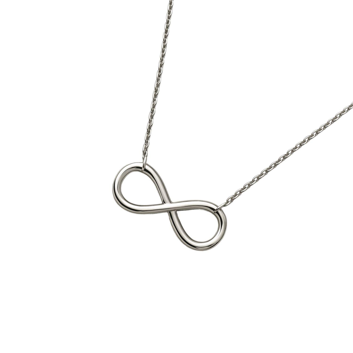 Collar de Plata Esterlina 925 Infinito con Circonita-2