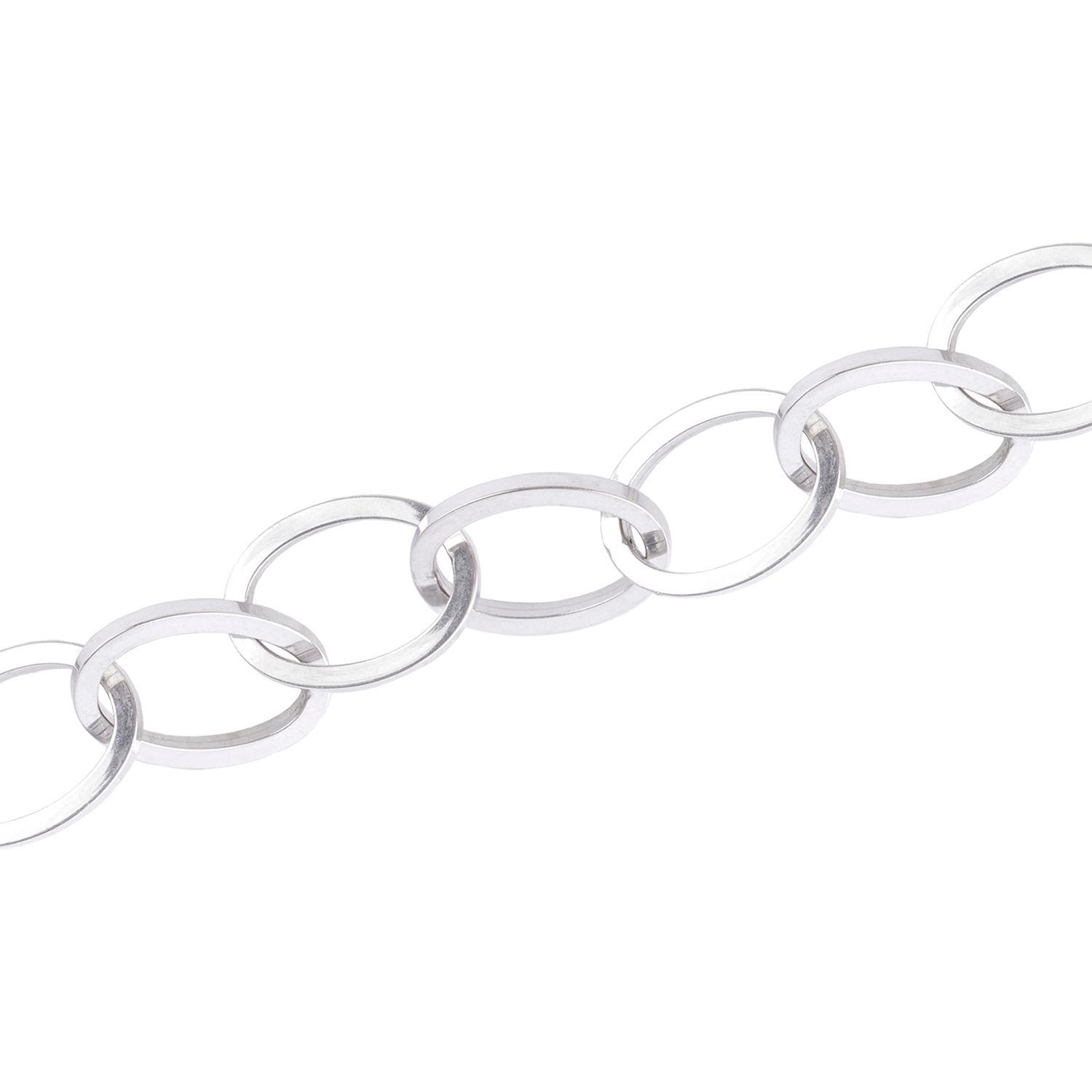 Pulsera Oro Blanco 18kt Óvalos-2