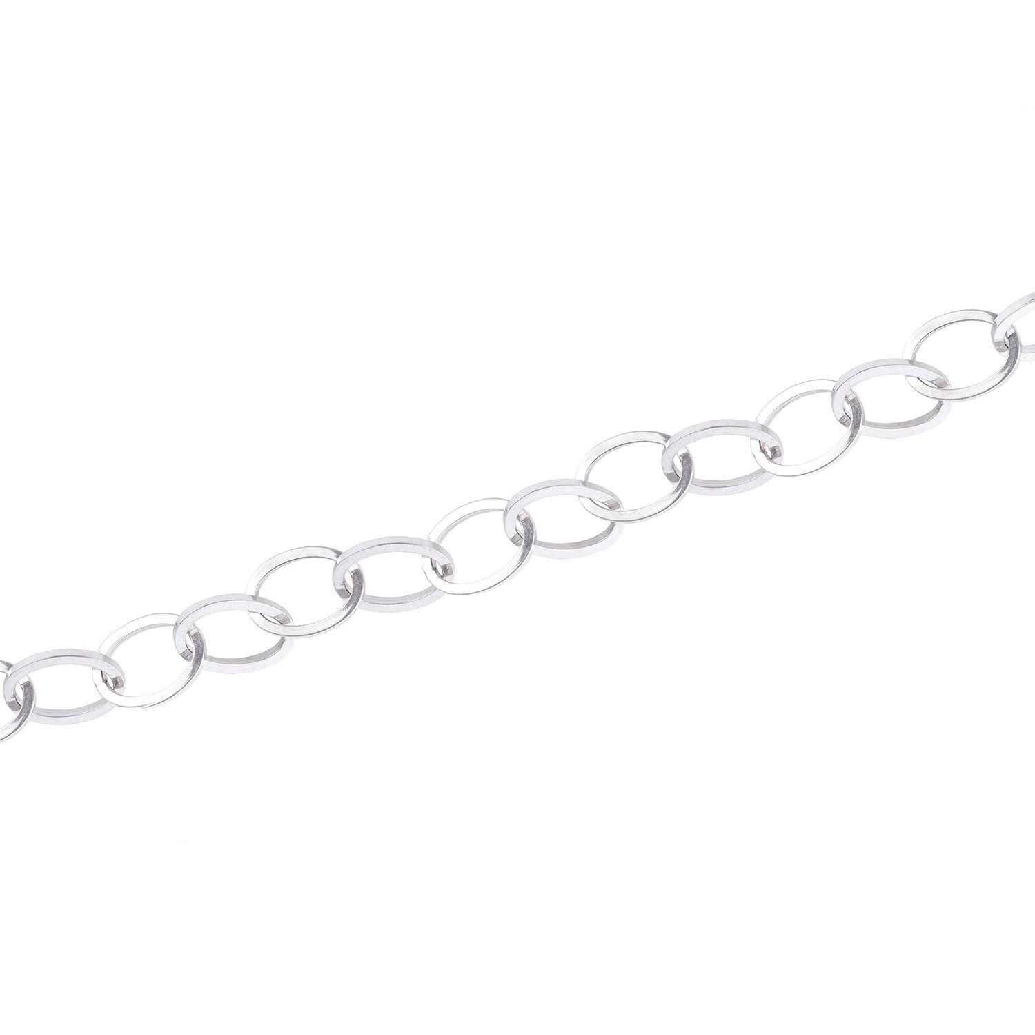 Pulsera Oro Blanco 18kt Óvalos-2