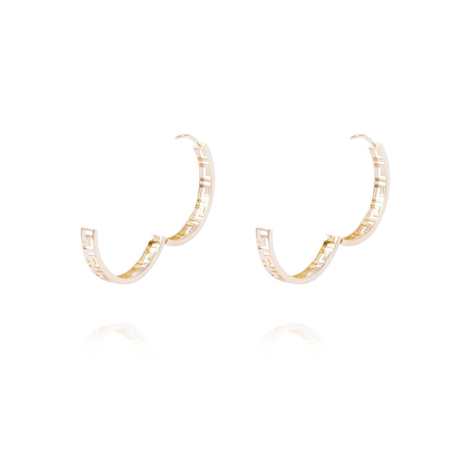 Aros de Oro 18Kt Argolla Filigrama-2