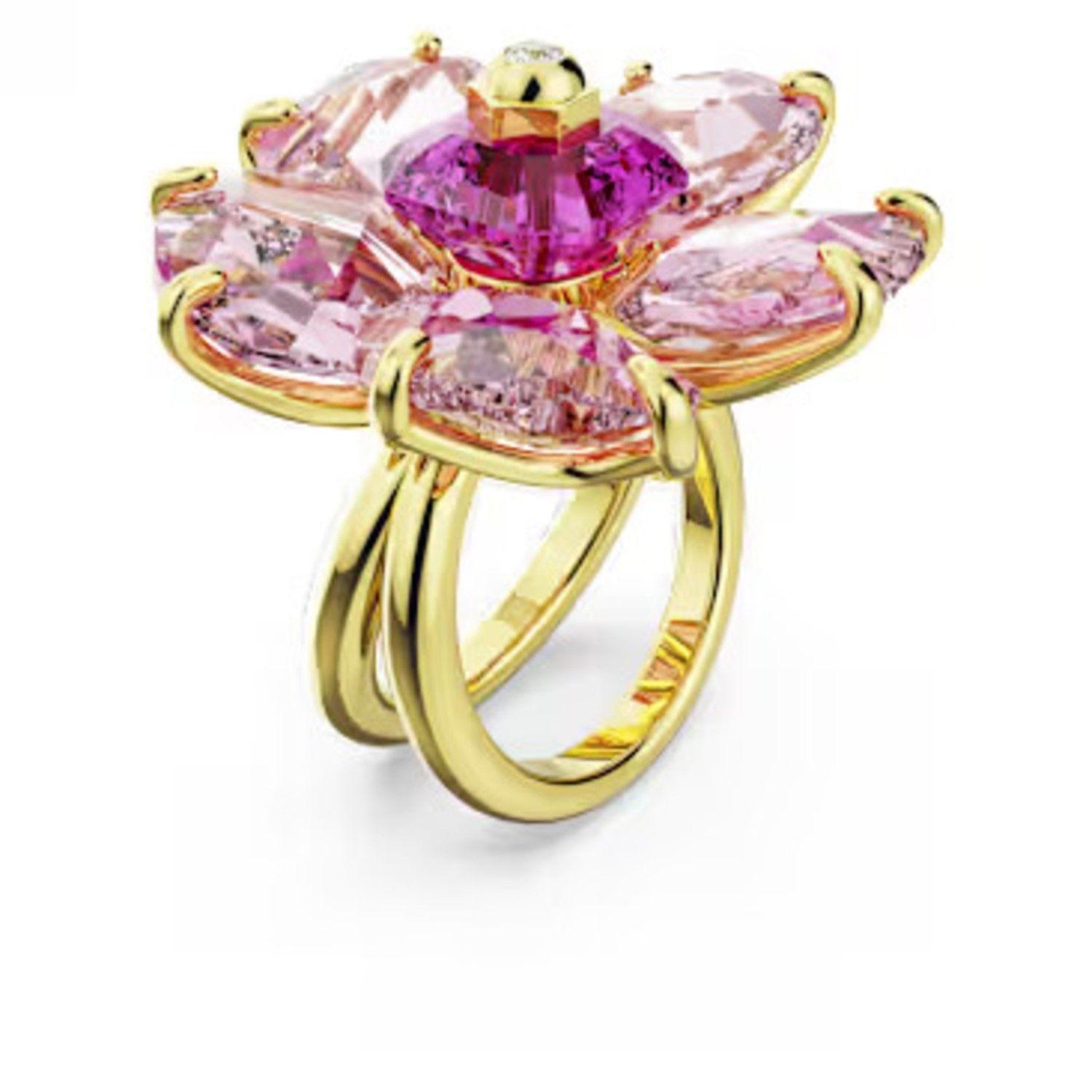 Anillo Swarovski Idyllia Flor Rosa-2