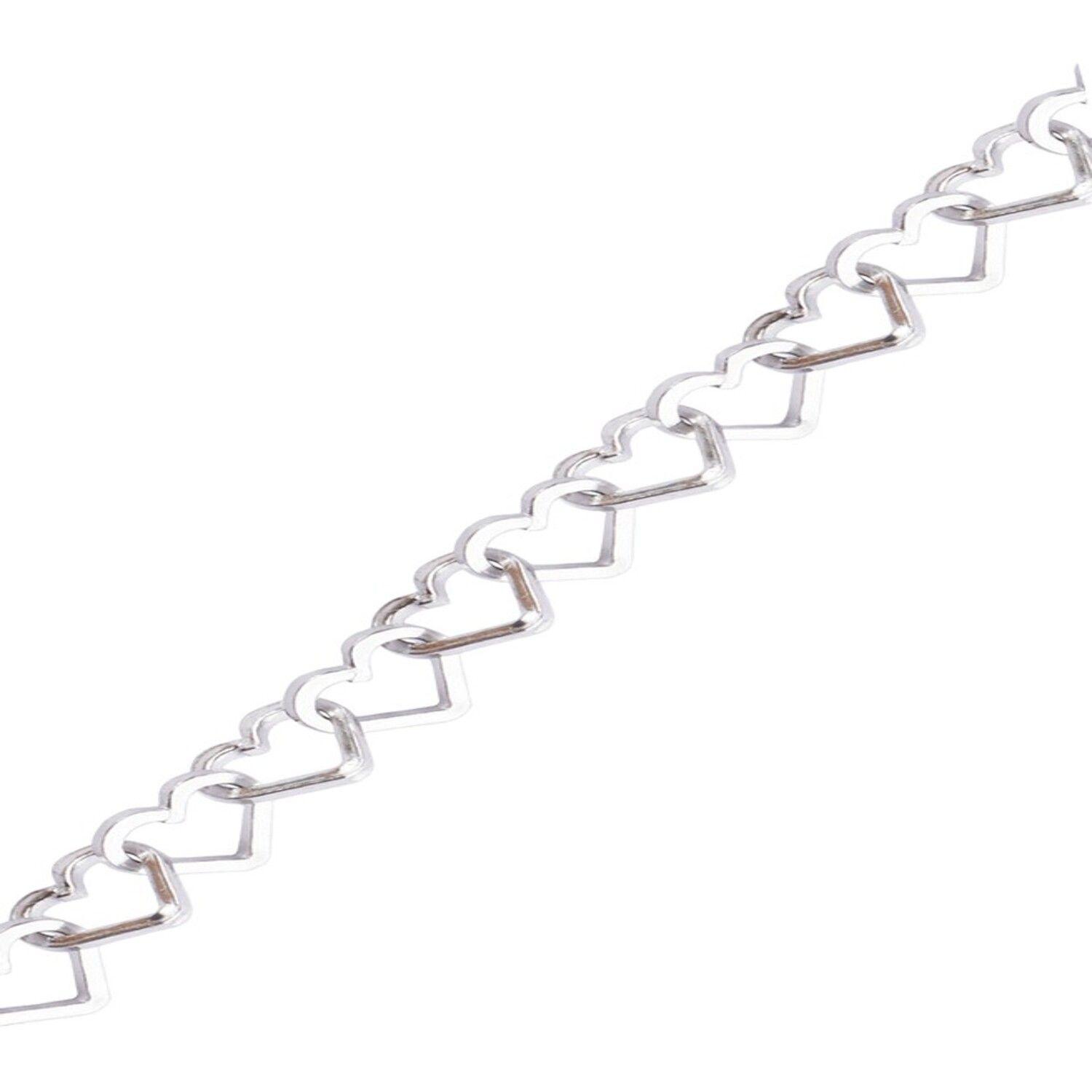 Collar de Plata Esterlina 925 Corazones-2