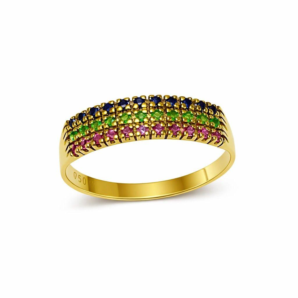 Anillo Oro Amarillo 18kt Prisma-2