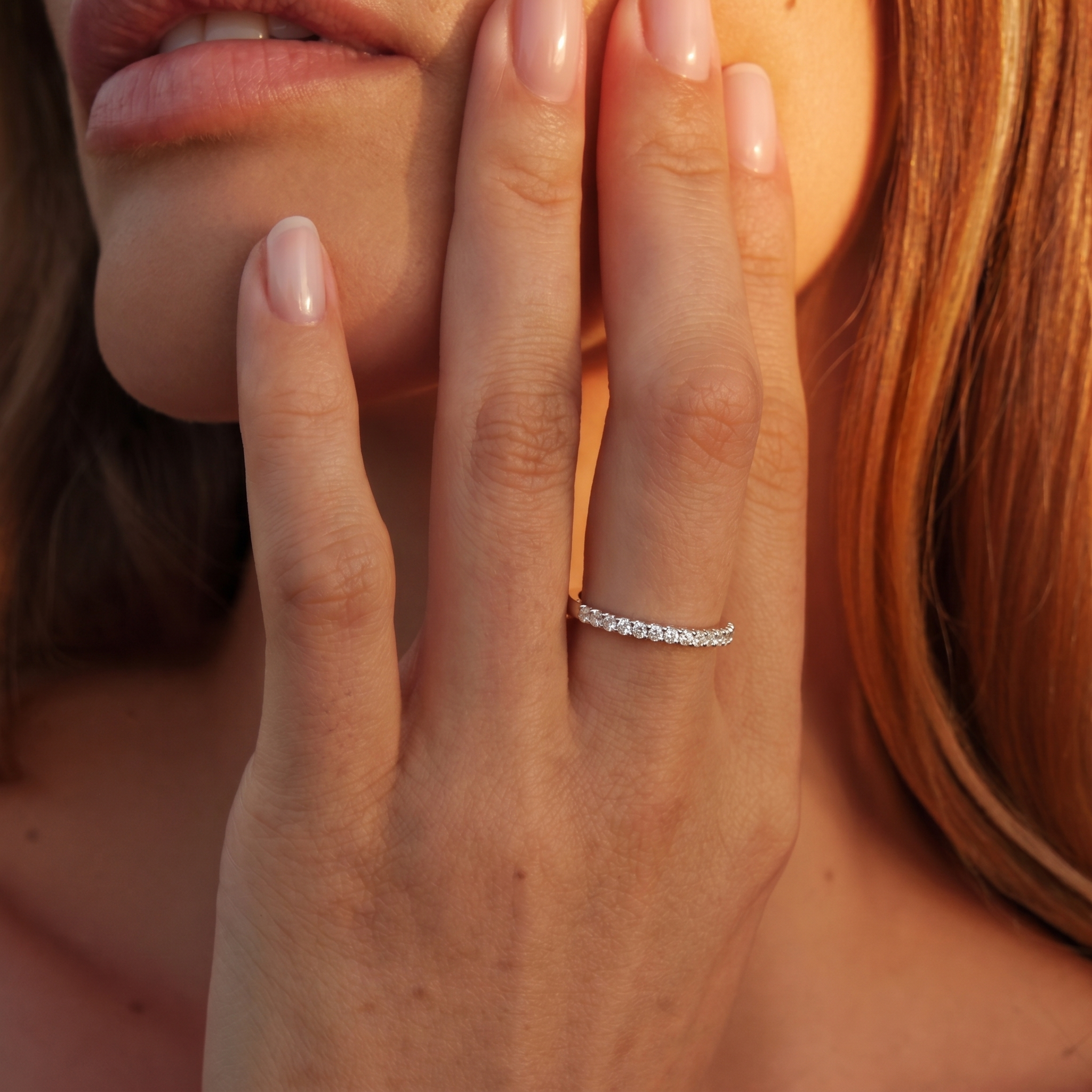 Anillo Oro Blanco 18kt Diamantes de 22 Pts Riel-3