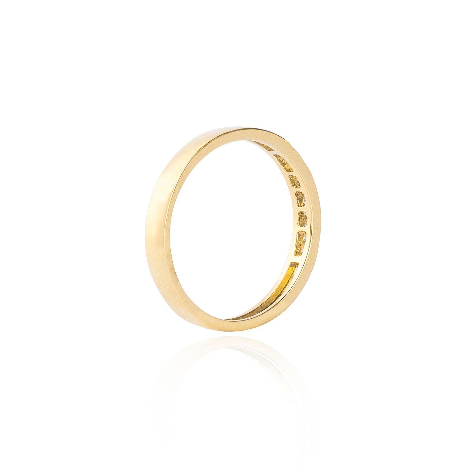 Anillo Oro Amarillo 18kt Diamantes 11 Pts-1