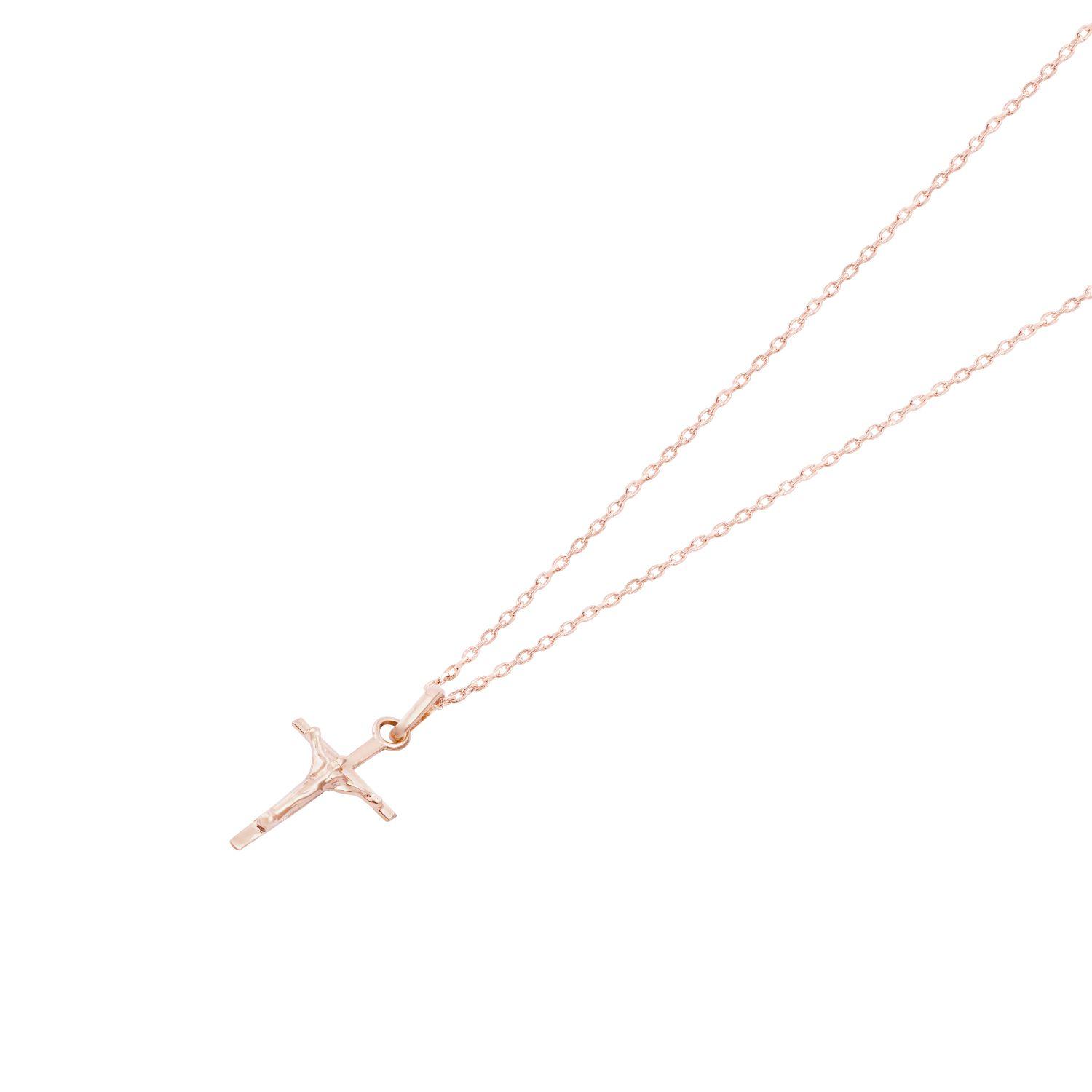 Colgante Oro Miel 18kt Cruz Cristo 15x26-2