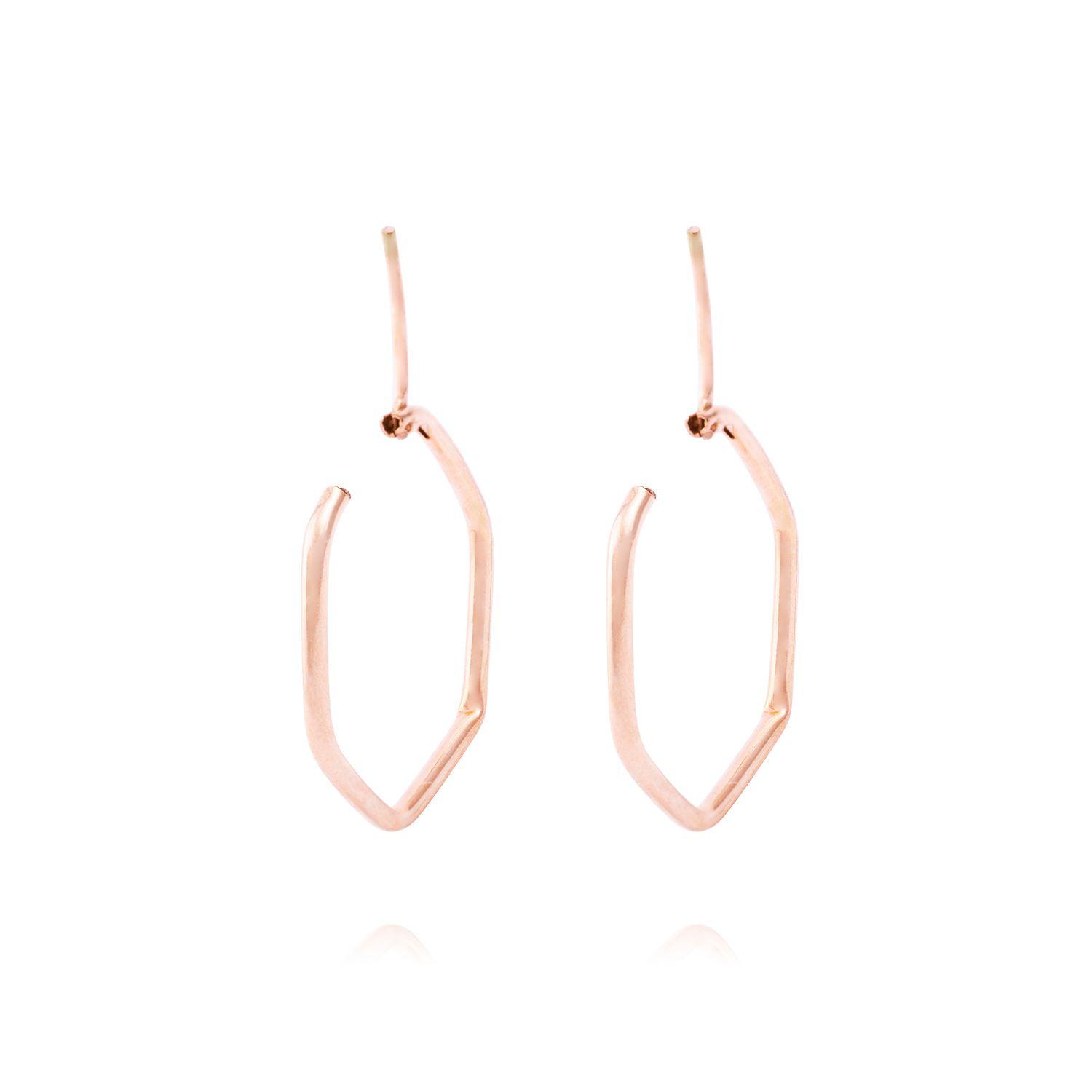 Aros Oro Miel 18kt Rombo-2