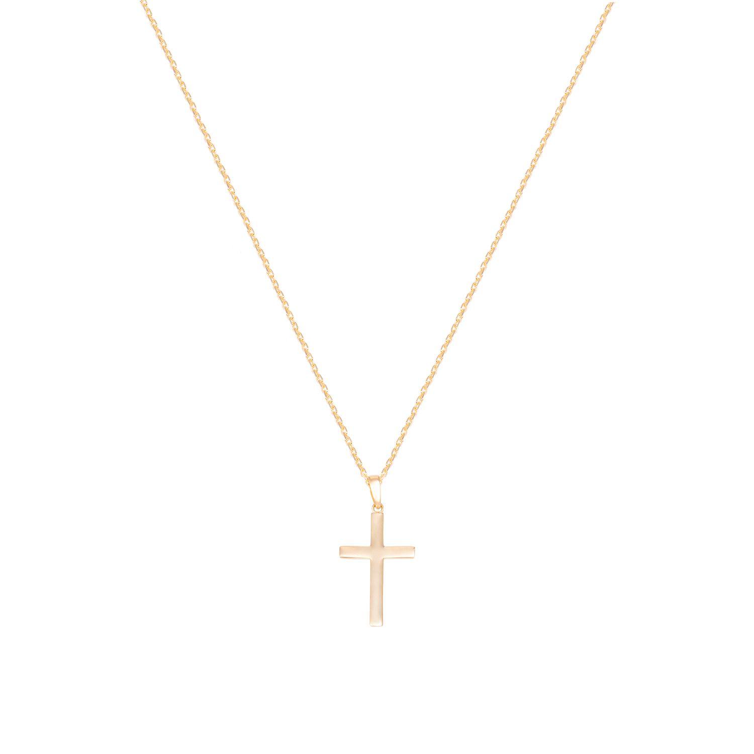 Colgante de Oro de 18kt Cruz clasica-2