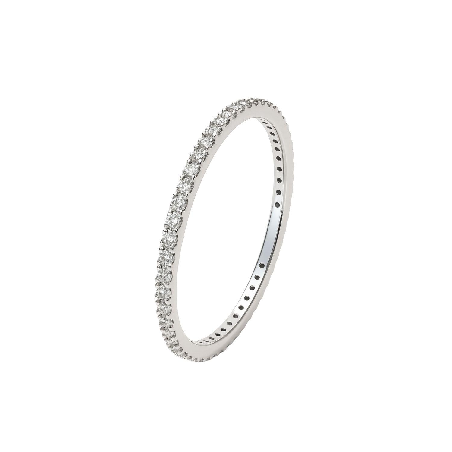Anillo Plata Esterlina 925 Cintillo Infinito con Circonita-2