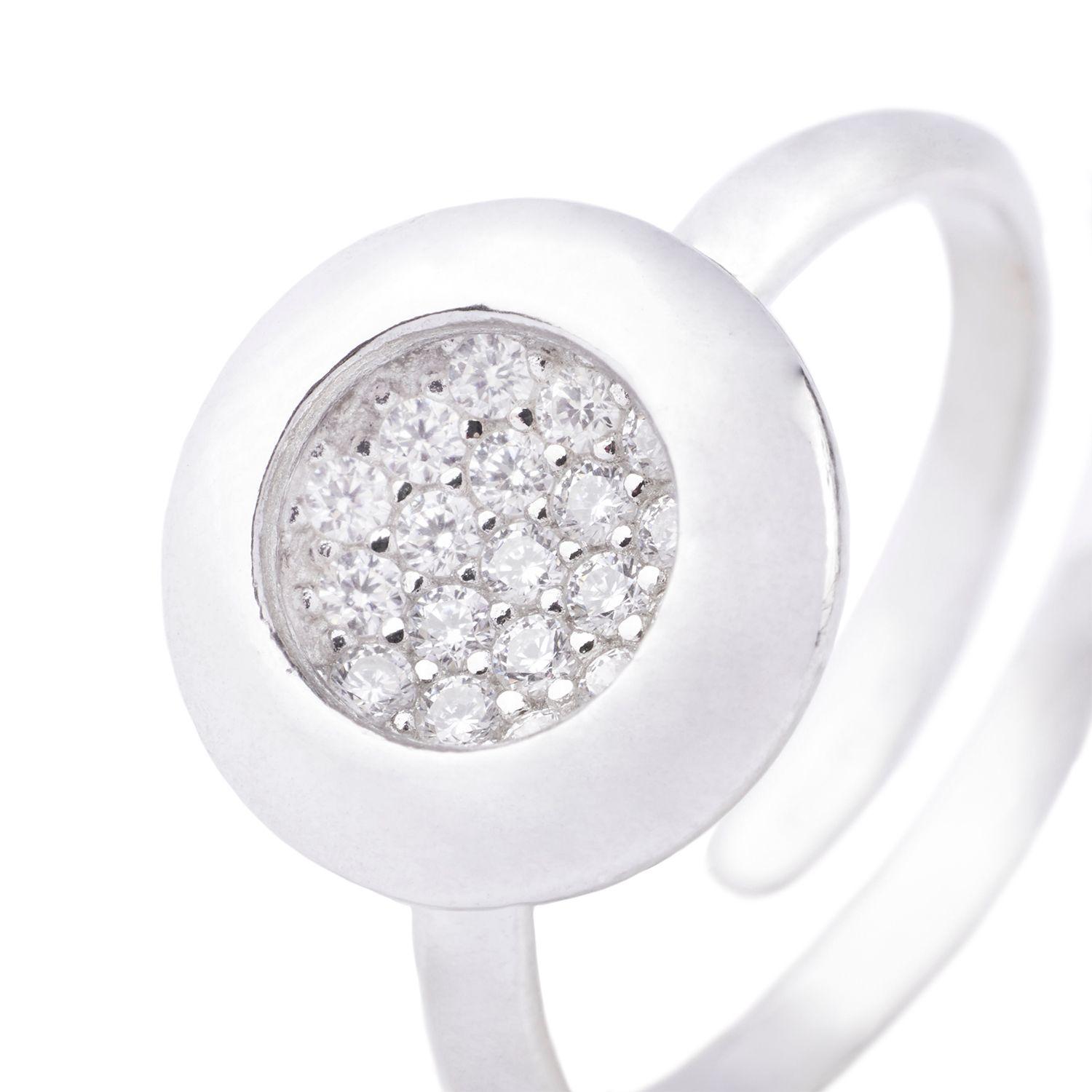 Anillo de Plata Esterlina 925 Bisel Circonita-1