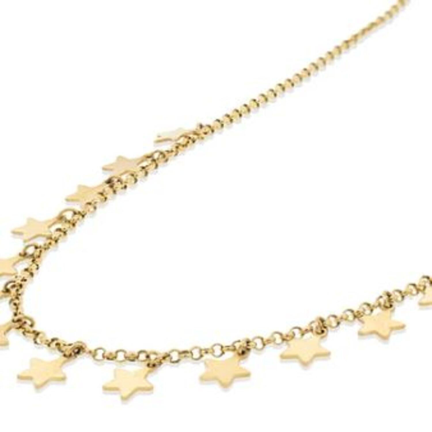 Collar Oro  18kt Estrellas-1