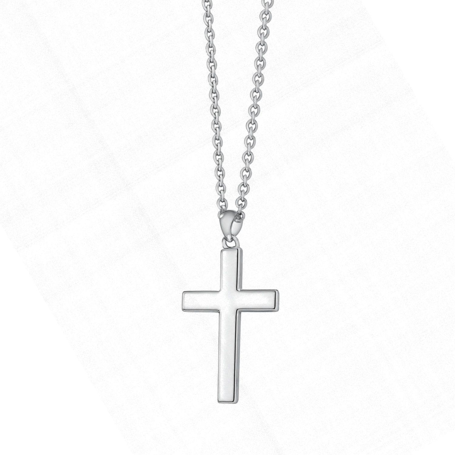 Colgante de Plata Esterlina 925 Cruz 25X18MM-2