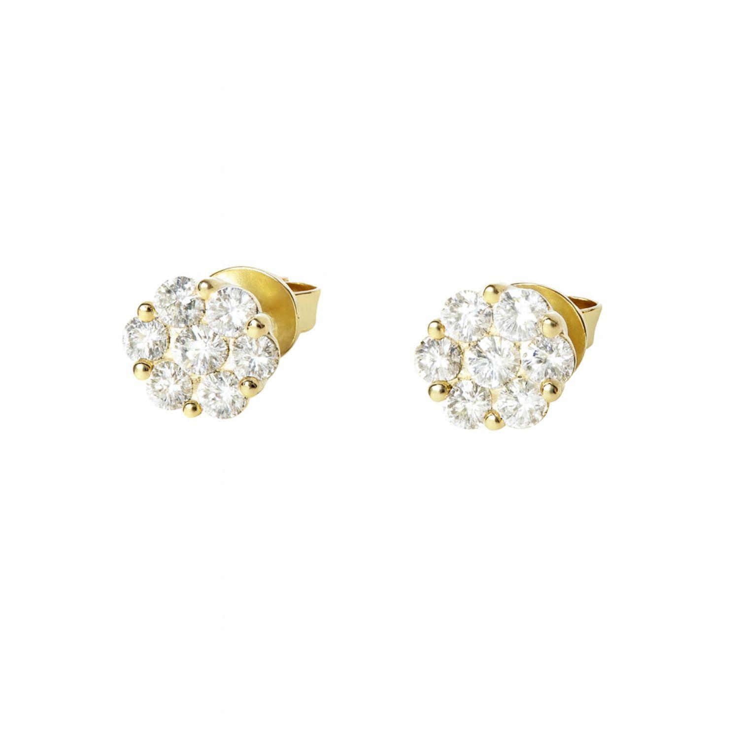 Aros de Oro 18kt con Diamantes 66 Pts Total | Danielle Costantini-1