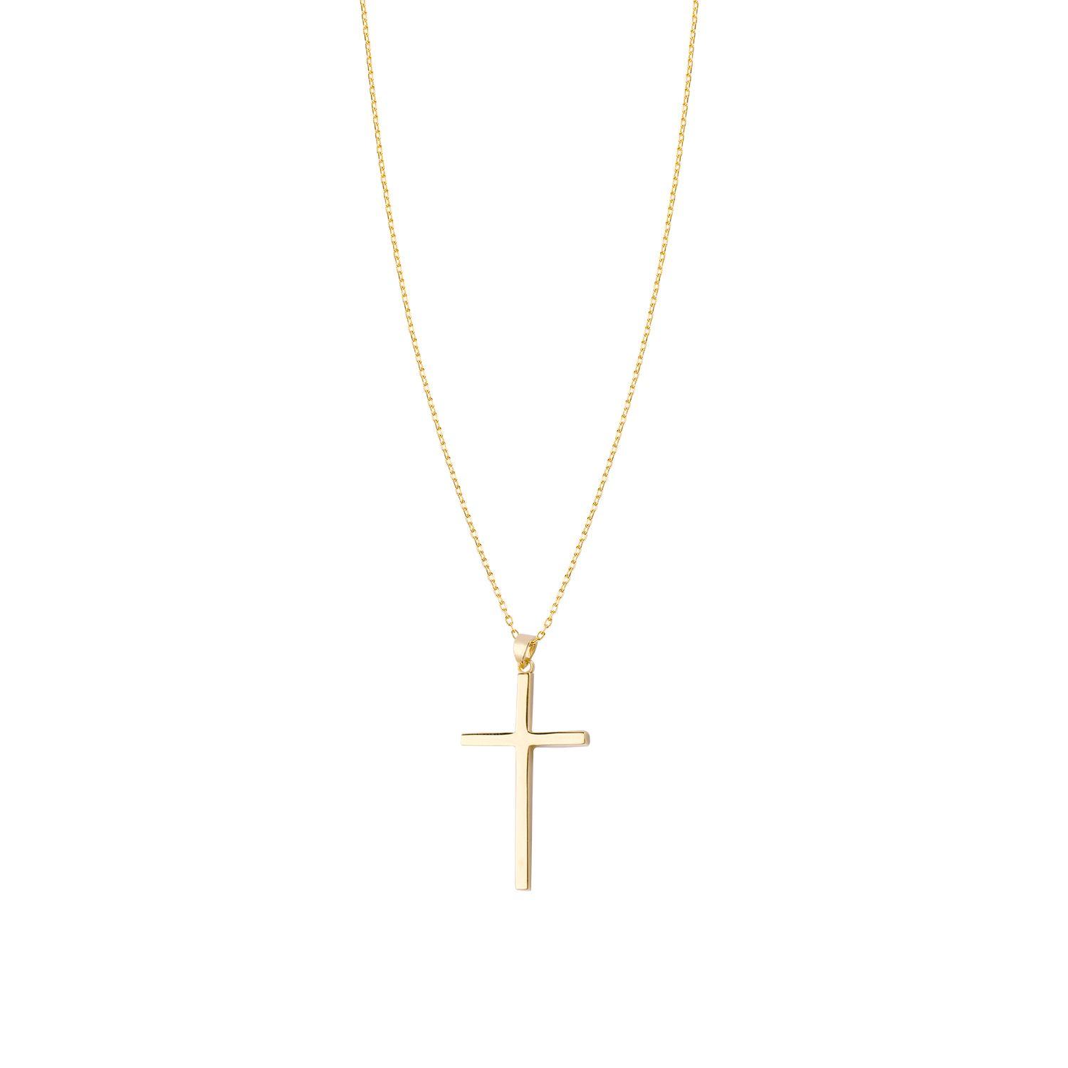 Colgante de Oro 14kt Cruz Grande-2