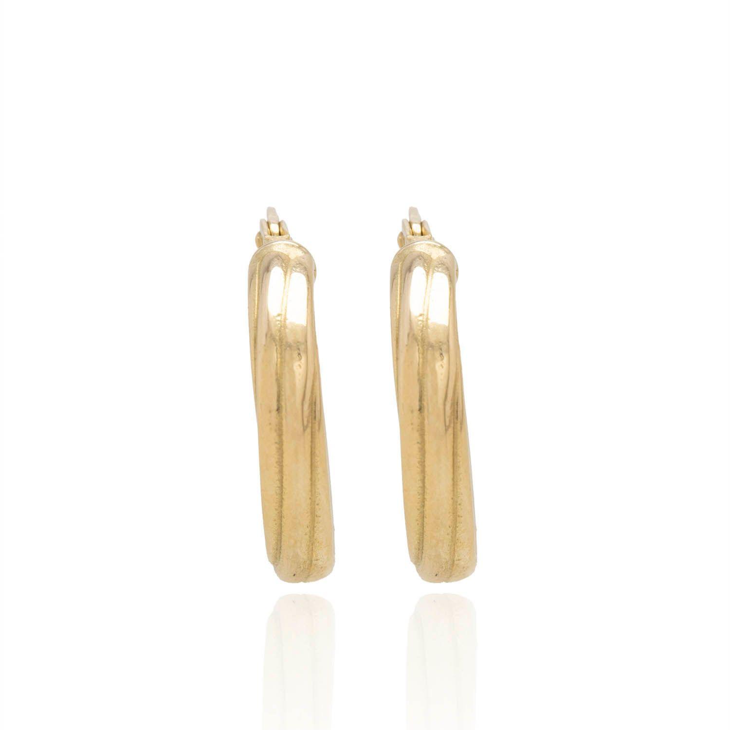 Aros de Oro 18kt Argollas Tocida-1
