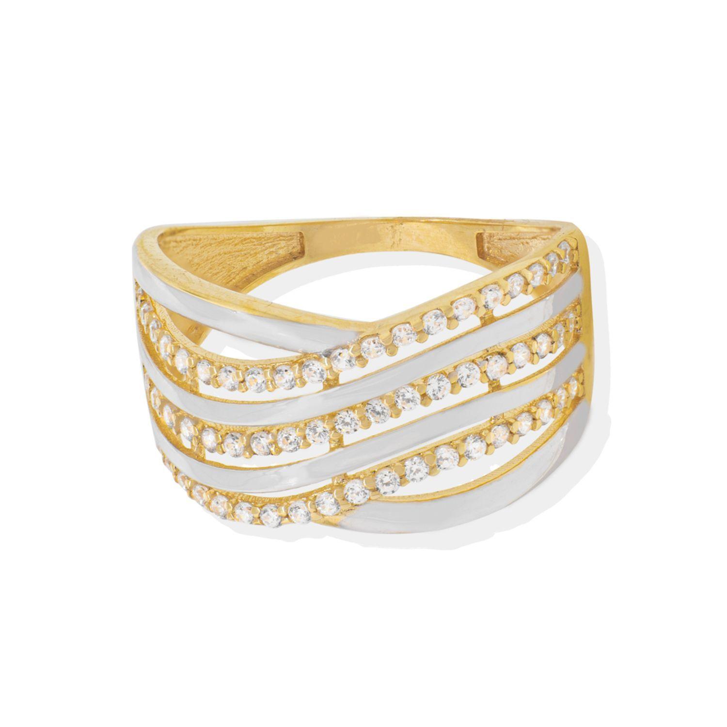 Anillo de Oro 18kt Bicolor Circones-1